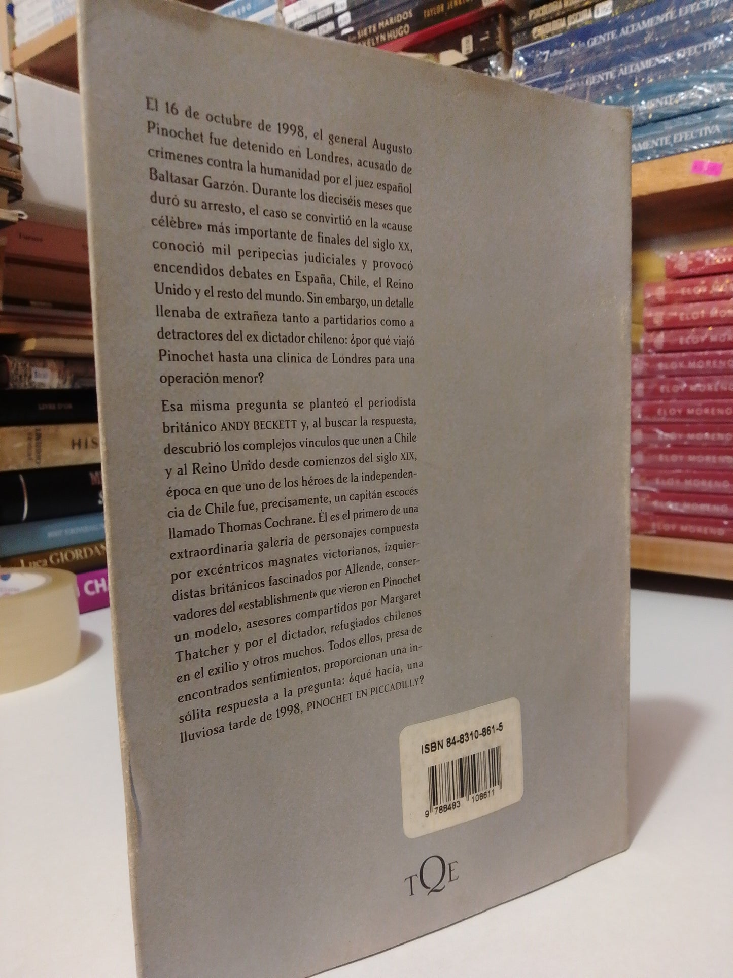 PINOCHET EN PICCADILLI POR ANDY BECKETT USADO HISTORIA JUÁREZ