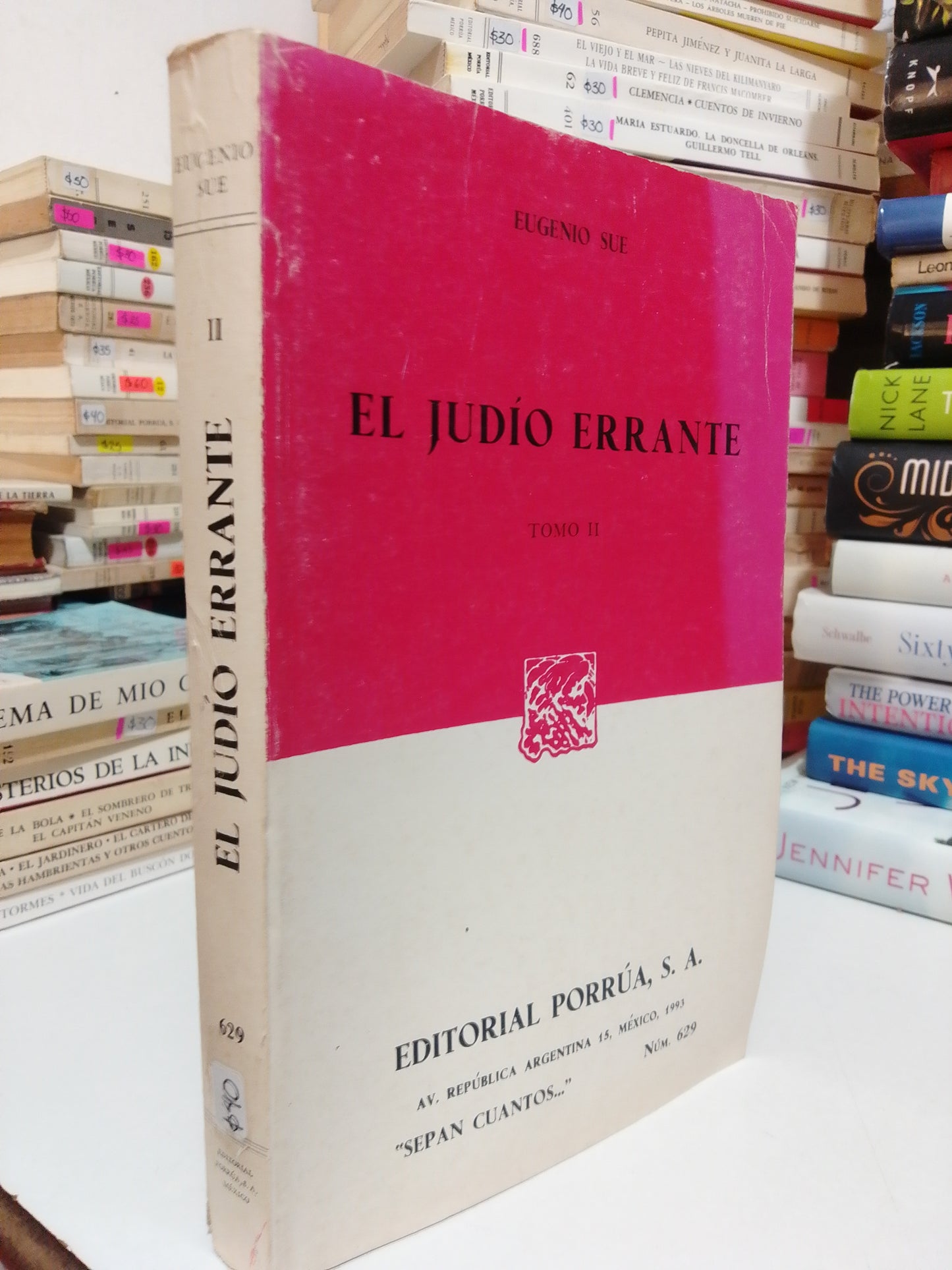 EL JUDÍO ERRANTE TOMO 2 POR EUGENIO SUE USADO NOVELA JUÁREZ