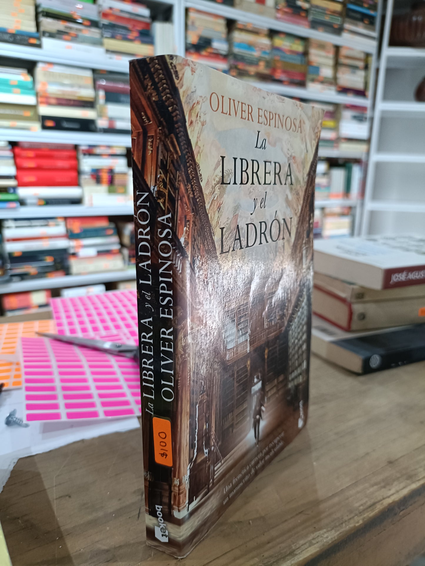 LA LIBRERIA Y EL LADRON POR OLIVER ESPINOSA USADOS NOVELAS JUAREZ 515
