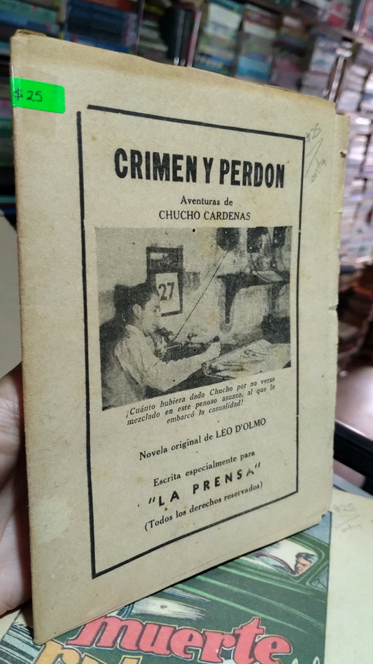 CRIMEN Y PERDON POR LEO D OLMOS LIBRO USADO ANTIGUO ALDAMA