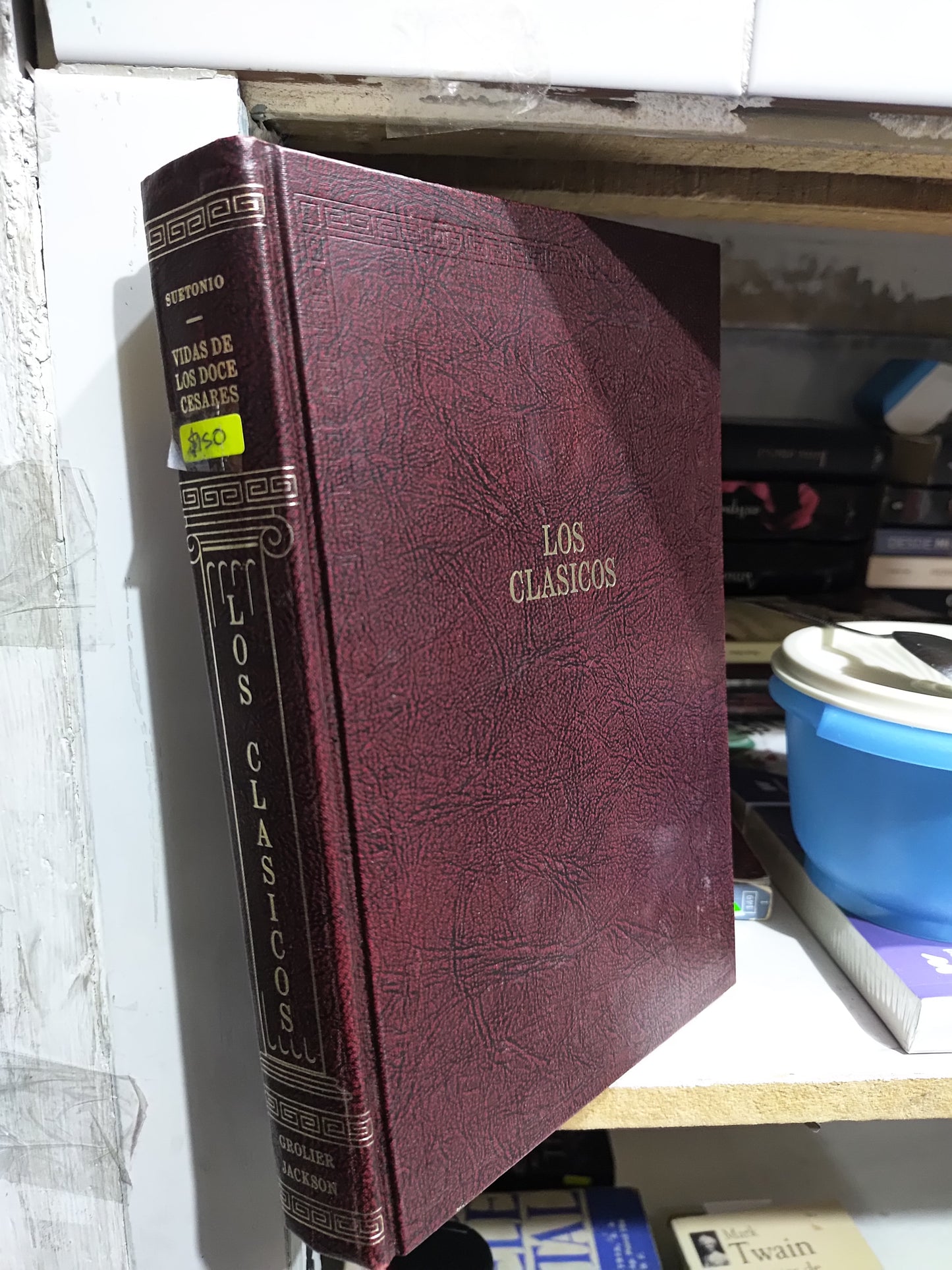 LOS CLASICOS VIDA DE LOS DOCE CESARES POR EDITORIAL GROLIER JACKSON USADO NOVELAS JUAREZ