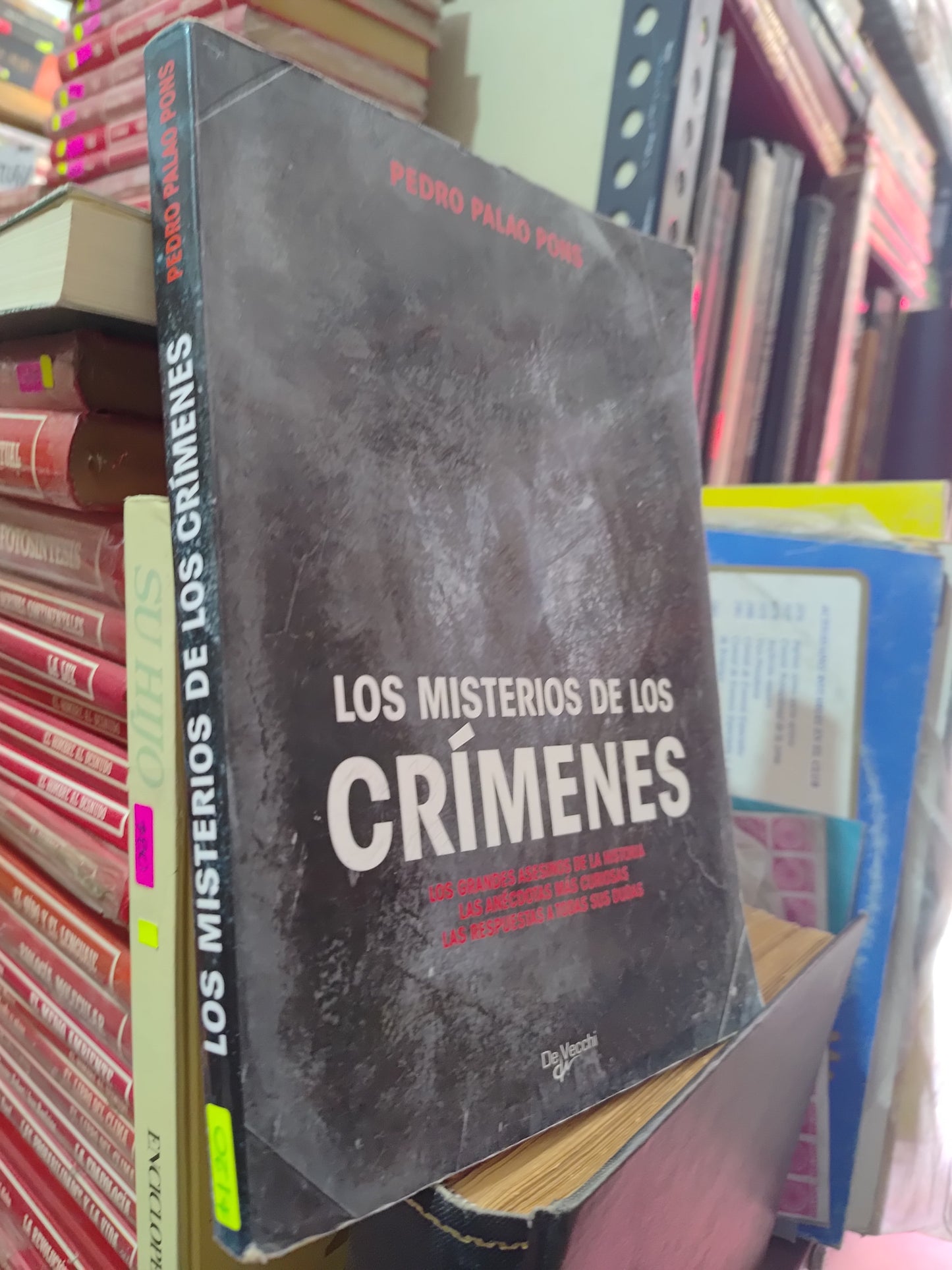 LOS MISTERIOS DE LOS CRIMENES POR PEDRO PALAO PONS USADO NOVELAS LITERARIO 305