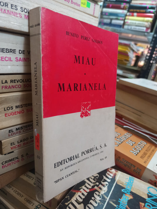 MIAU MARIANELA USADO NOVELAS ALDAMA