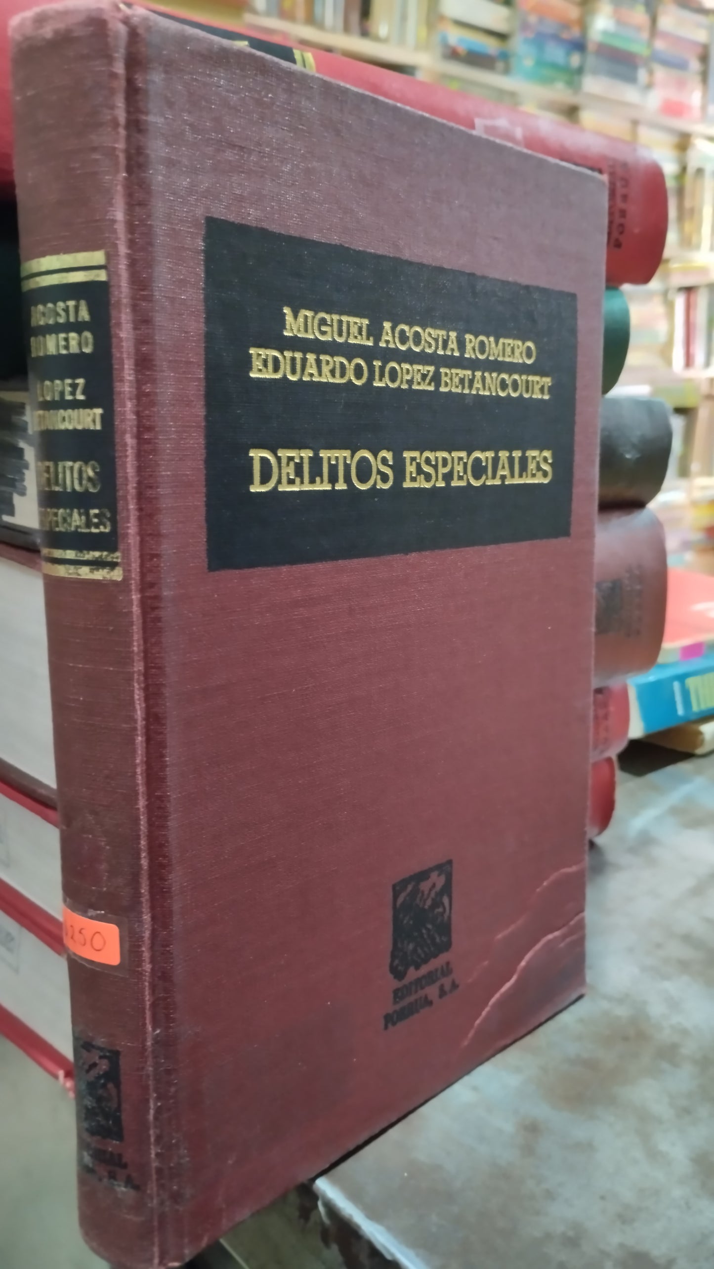 DELITOS ESPECIALES POR MIGUEL ACOSTA ROMERO LIBRO USADO DERECHO ALDAMA