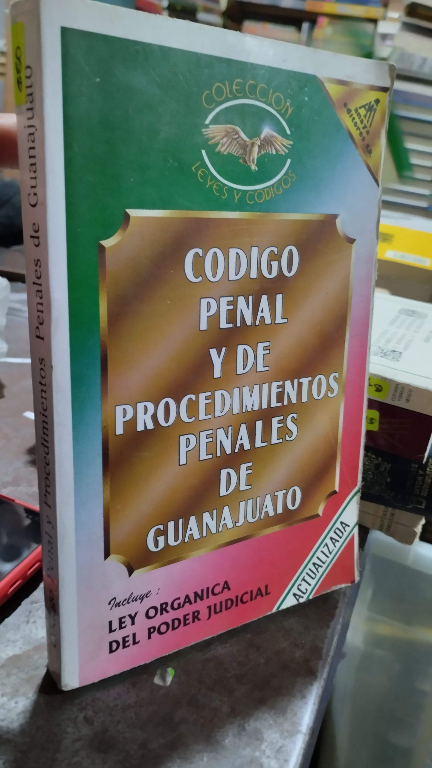 CODIGO PENAL Y DE PROCEDIMIENTOS PENALES DE GUANAJUATO LIBRO USADO DERECHO ALDAMA