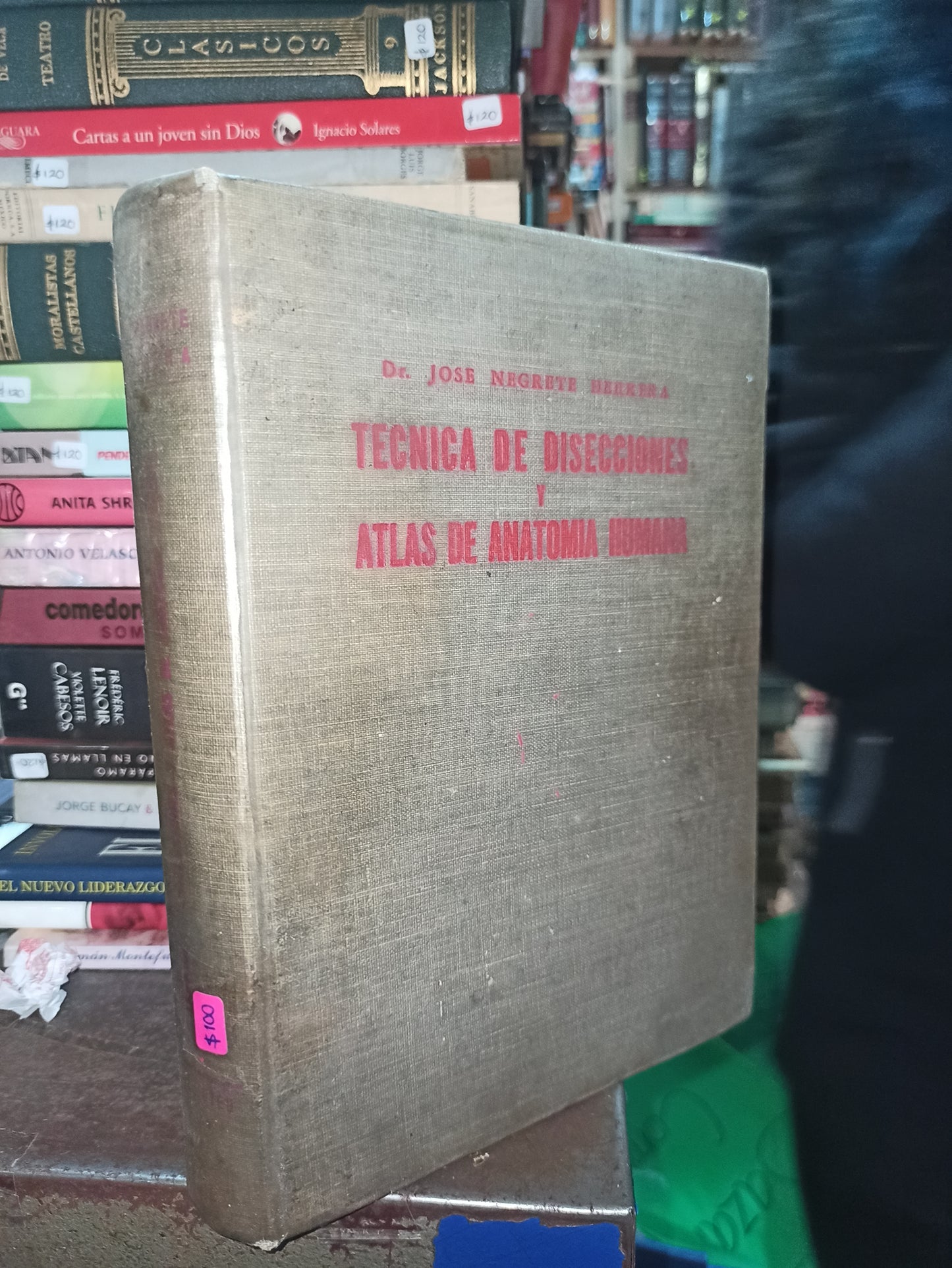 TECNICA DE DISECCIONES Y ATLAS DE ANATOMIA HUMANA POR JOSE NEGRETE HERRERA USADO SALUD ALDAMA
