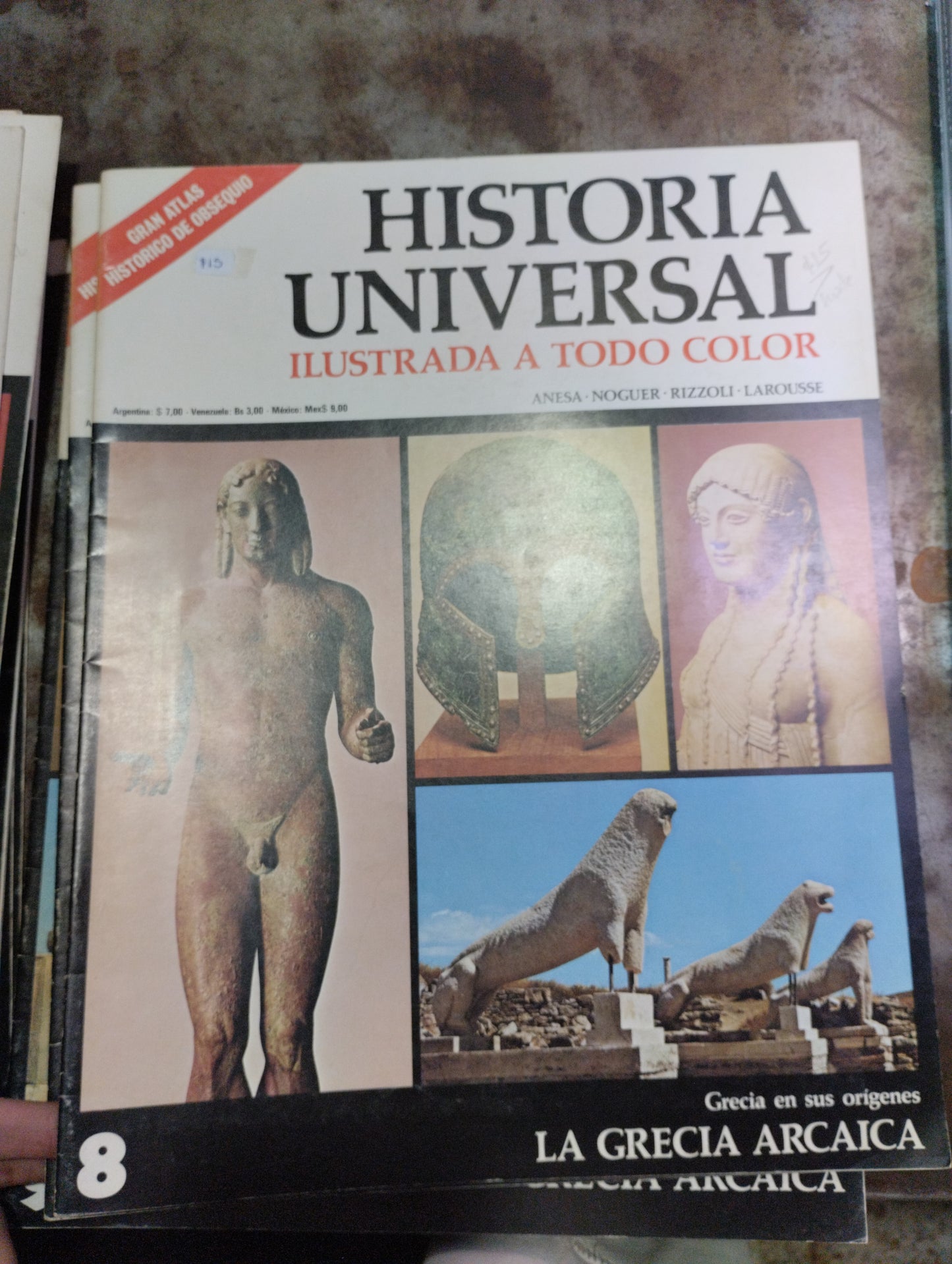 HISTORIA UNIVERSAL ILUSTRADA A TODO COLOR POR ANESA NOGUER RIZZOLI LAROUSSE USADO ARTE ALDAMA