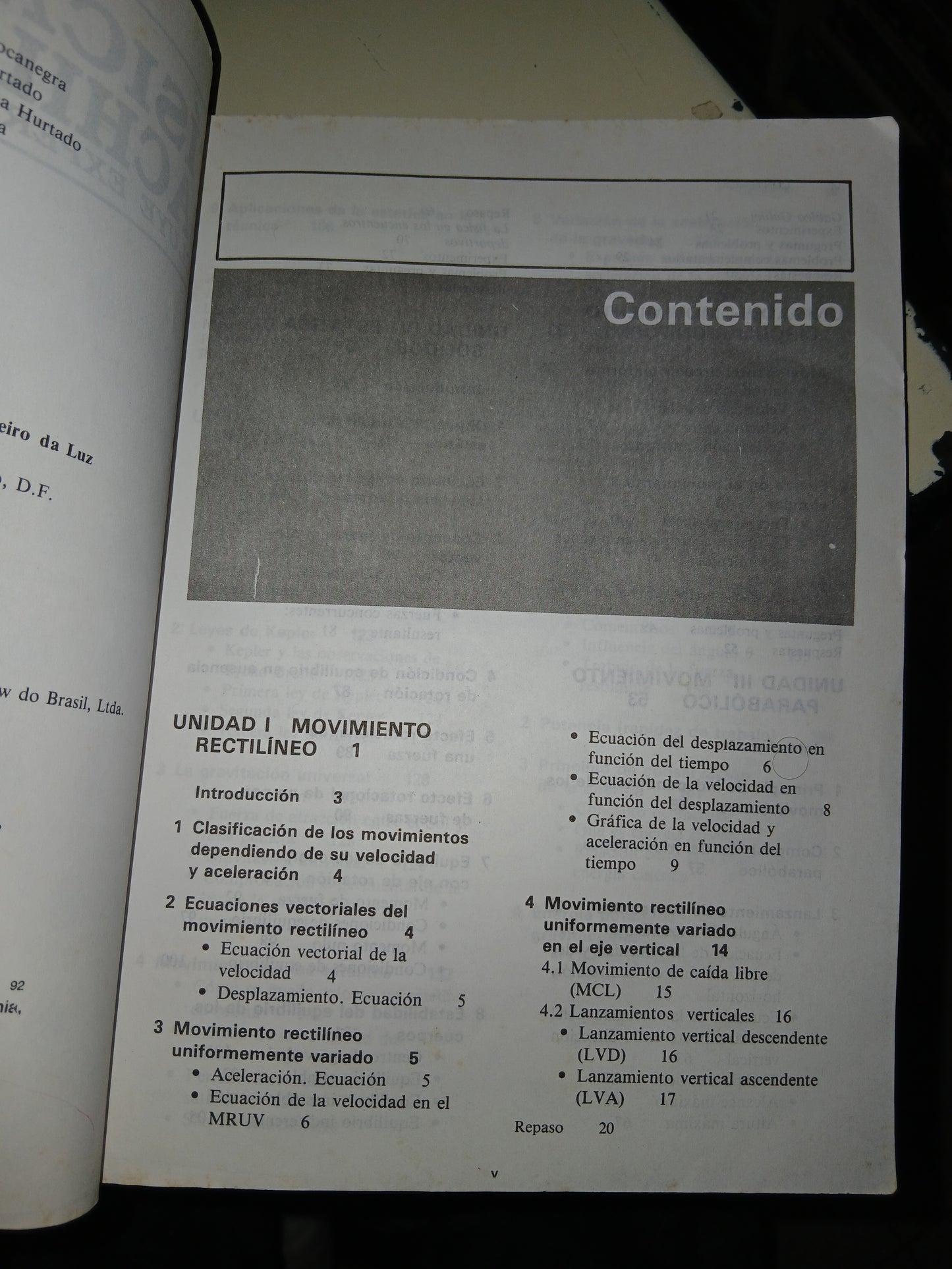 FÍSICA PARA BACHILLERATO I POR BEATRIZ ALVARENGA Y ANTONIO MÁXIMO USADO FÍSICA LITERARIO 207