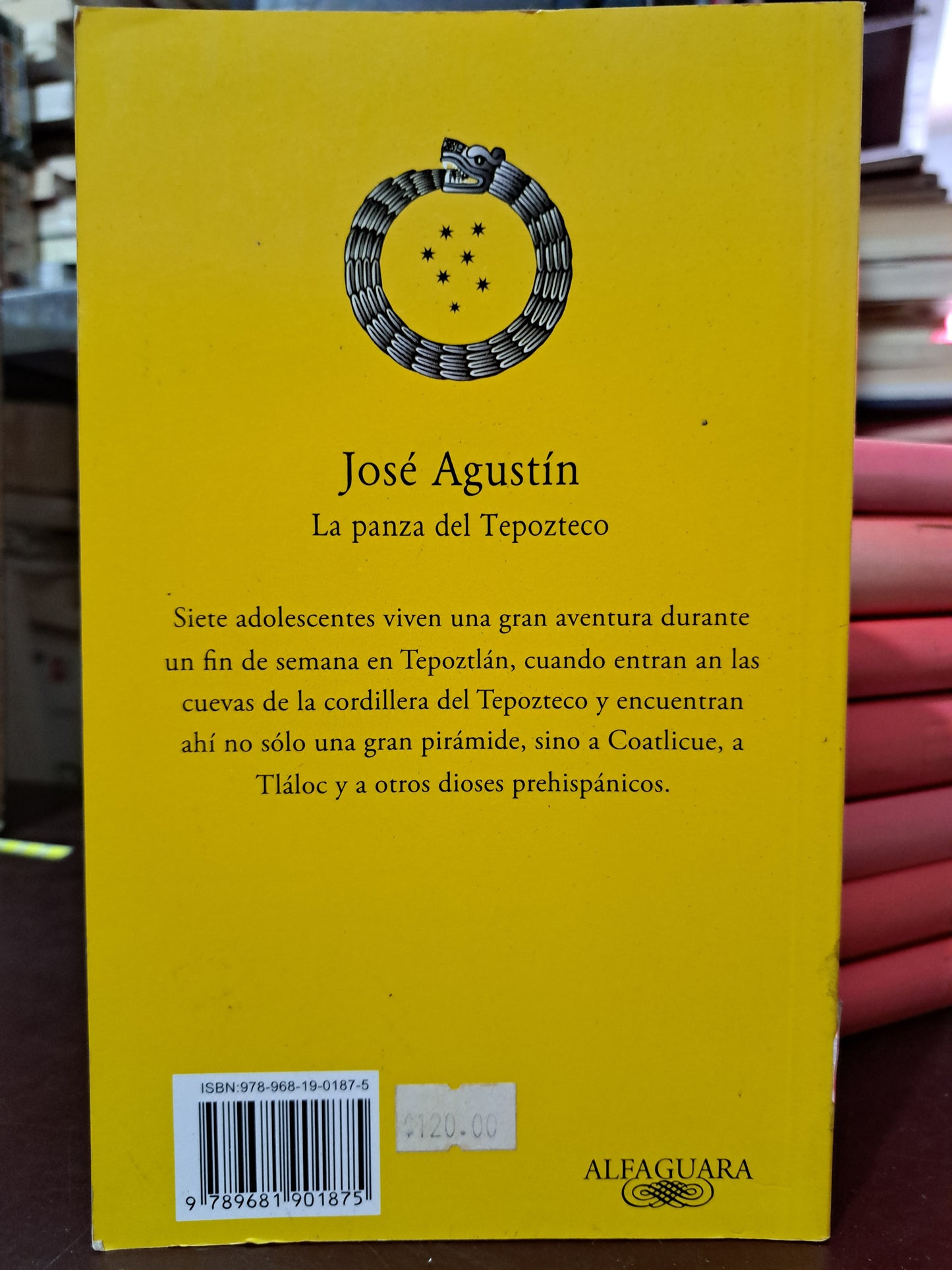 LA PANZA DEL TEPOZTECO JOSÉ AGUSTÍN USADO NOVELA LITERARIO 305