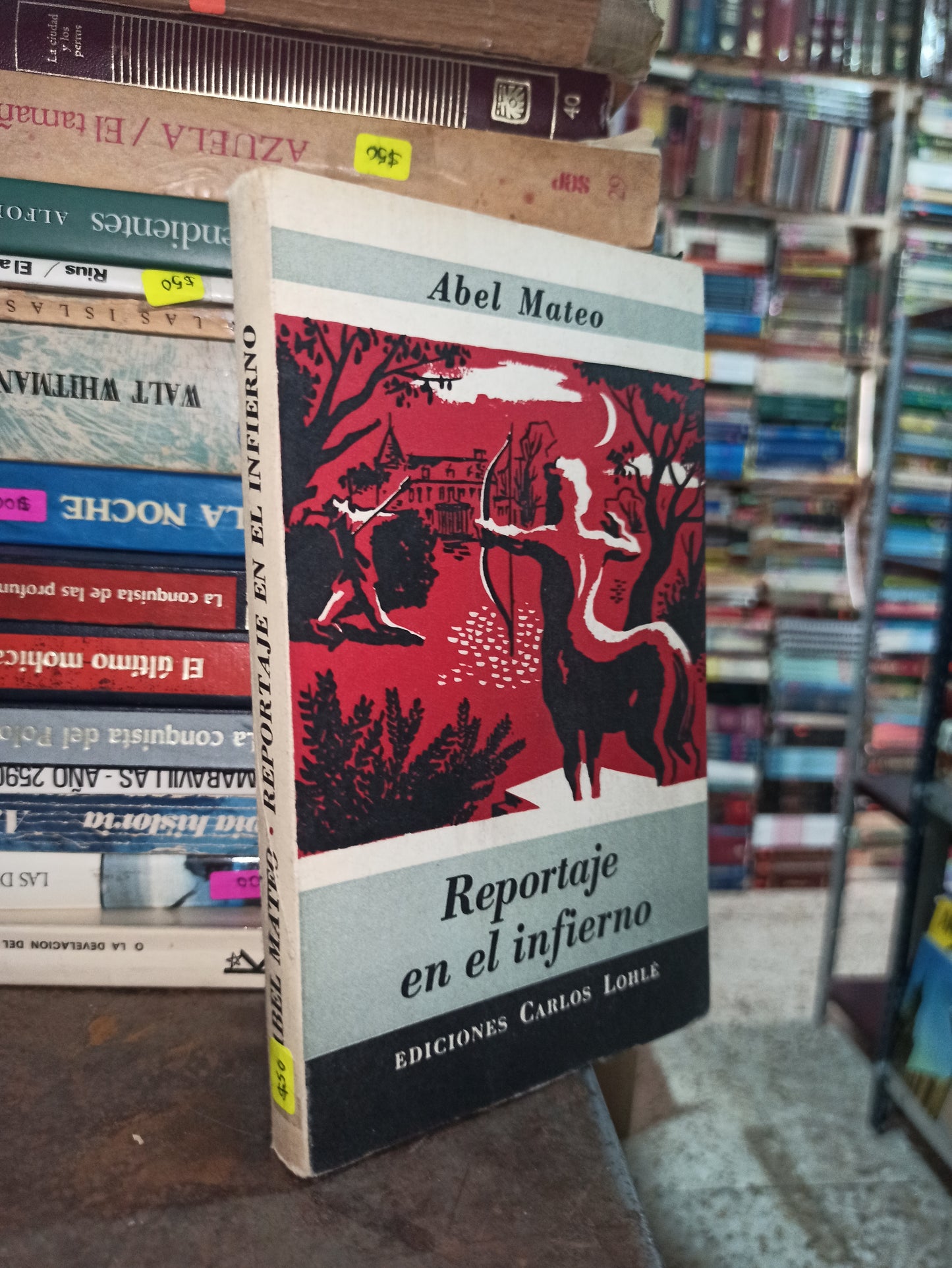 REPORTAJE EN EL INFIERNO POR ABEL MATEO USADO NOVELAS ALDAMA