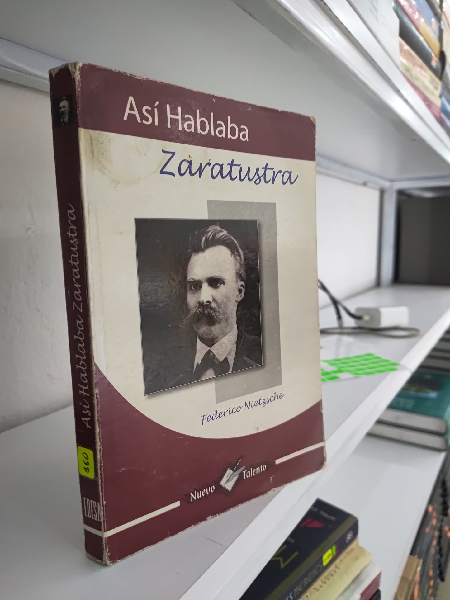 ASI HABLABA ZARATUSTRA POR  FEDERICO NIETZSCHE USADO NOVELAS JUAREZ 515