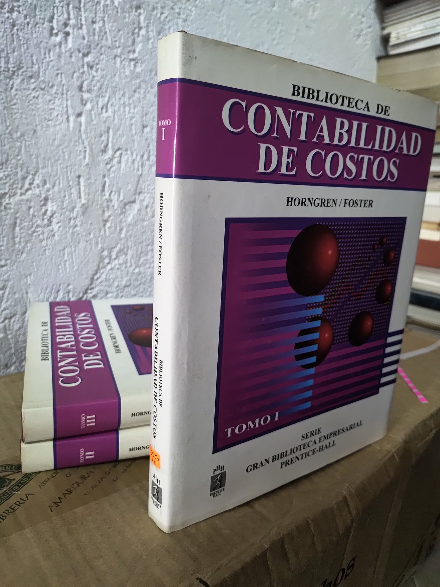 BIBLIOTECA DE CONTABILIDAD DE COSTOS POR HORNGREN USADO ADMINISTRACION JUAREZ 515 3 TOMOS POR $250