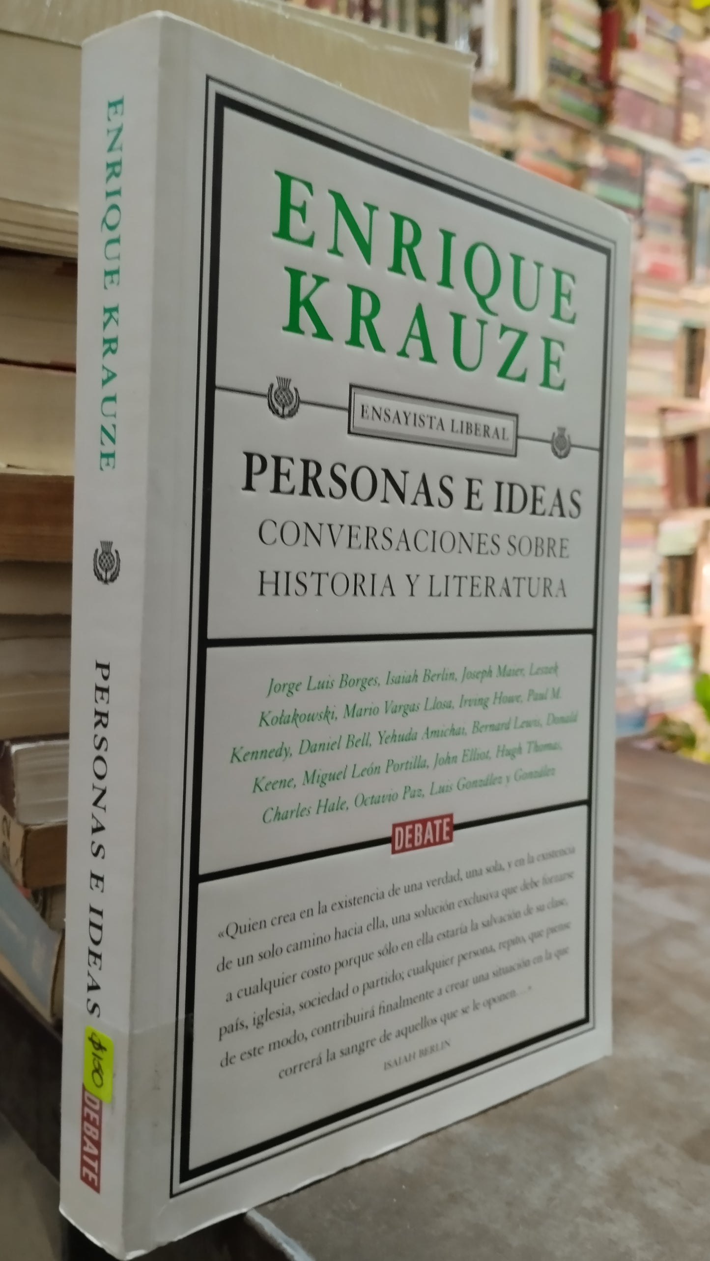 PERSONAS E IDEAS CONVERSACIONES SOBRE HISTORIA Y LITERATURA LIBRO USADO HISTORIA ALDAMA