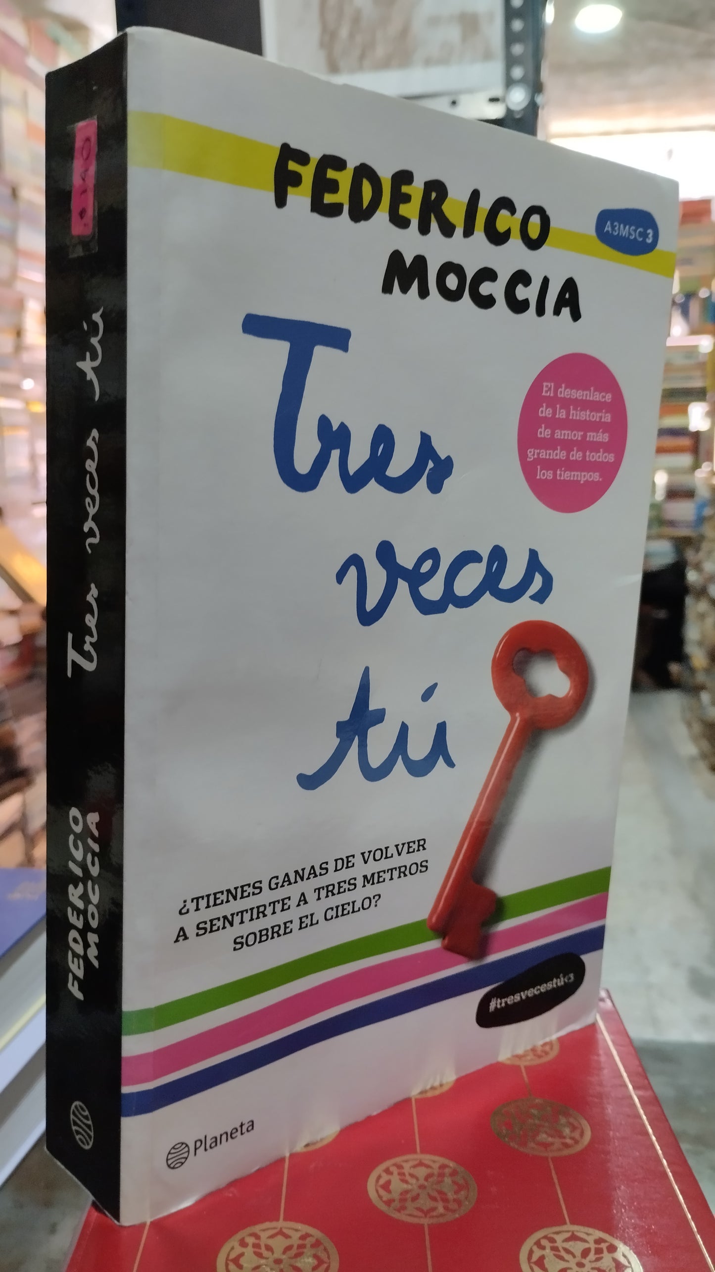 TRES VECES TU POR FEDERICO MOCCIA LIBRO USADO NOVELAS ALDAMA
