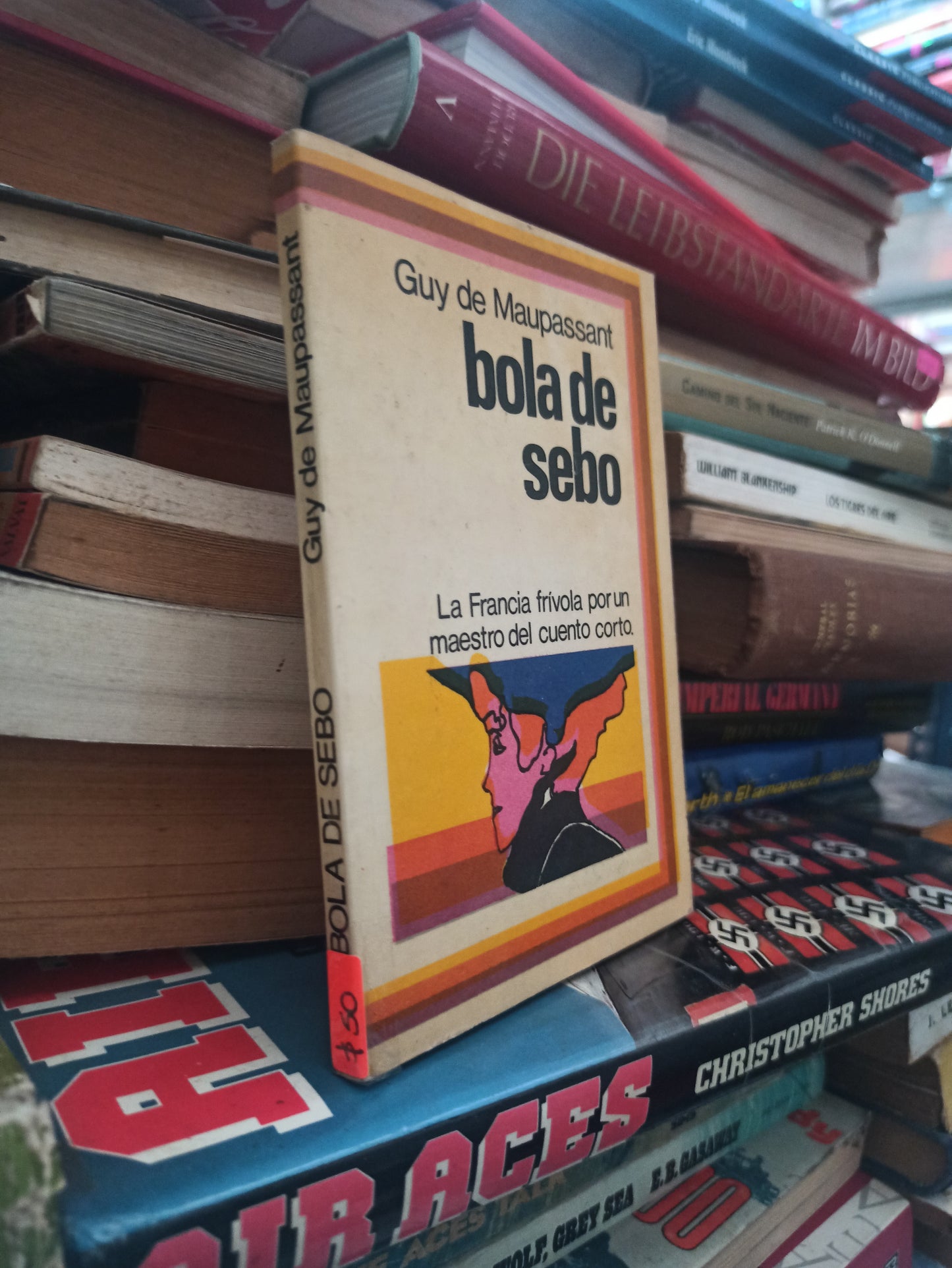 BOLA DE SEBO POR GUY DE MAUPASSANT USADO NOVELAS ALDAMA