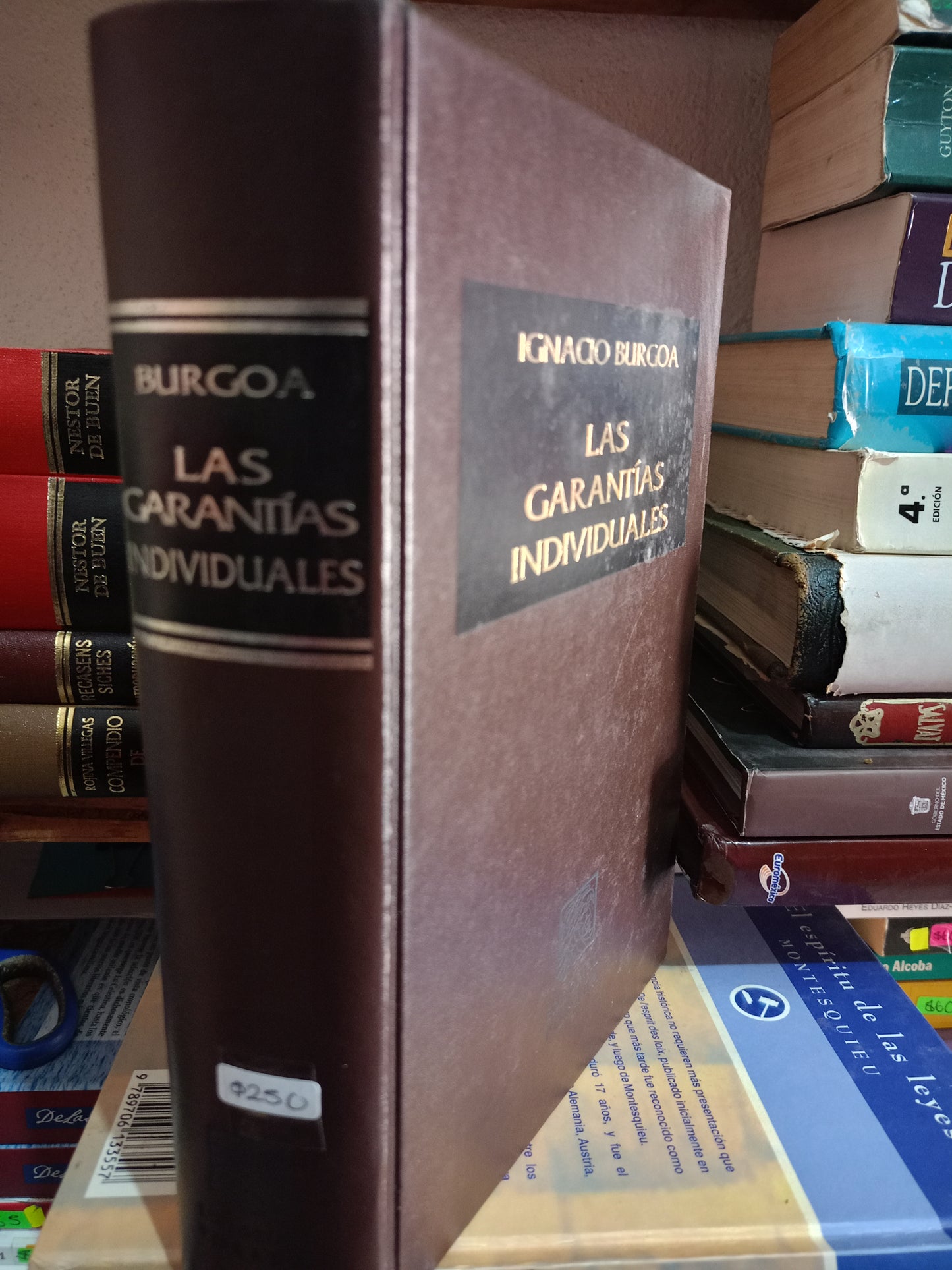LAS GARANTIAS INDIVIDUALES POR IGNACIO BURGOA USADO DERECHO LITERARIO 305