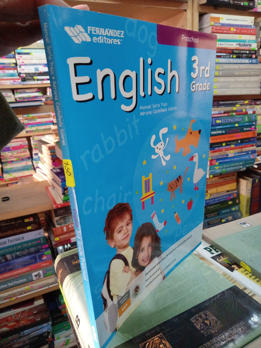 ENGLISH 3RD GRADE POR MANUEL SORIA TREJO Y ADRIANA CASTAÑEDA SOLARES USADO IDIOMAS LITERARIO 207