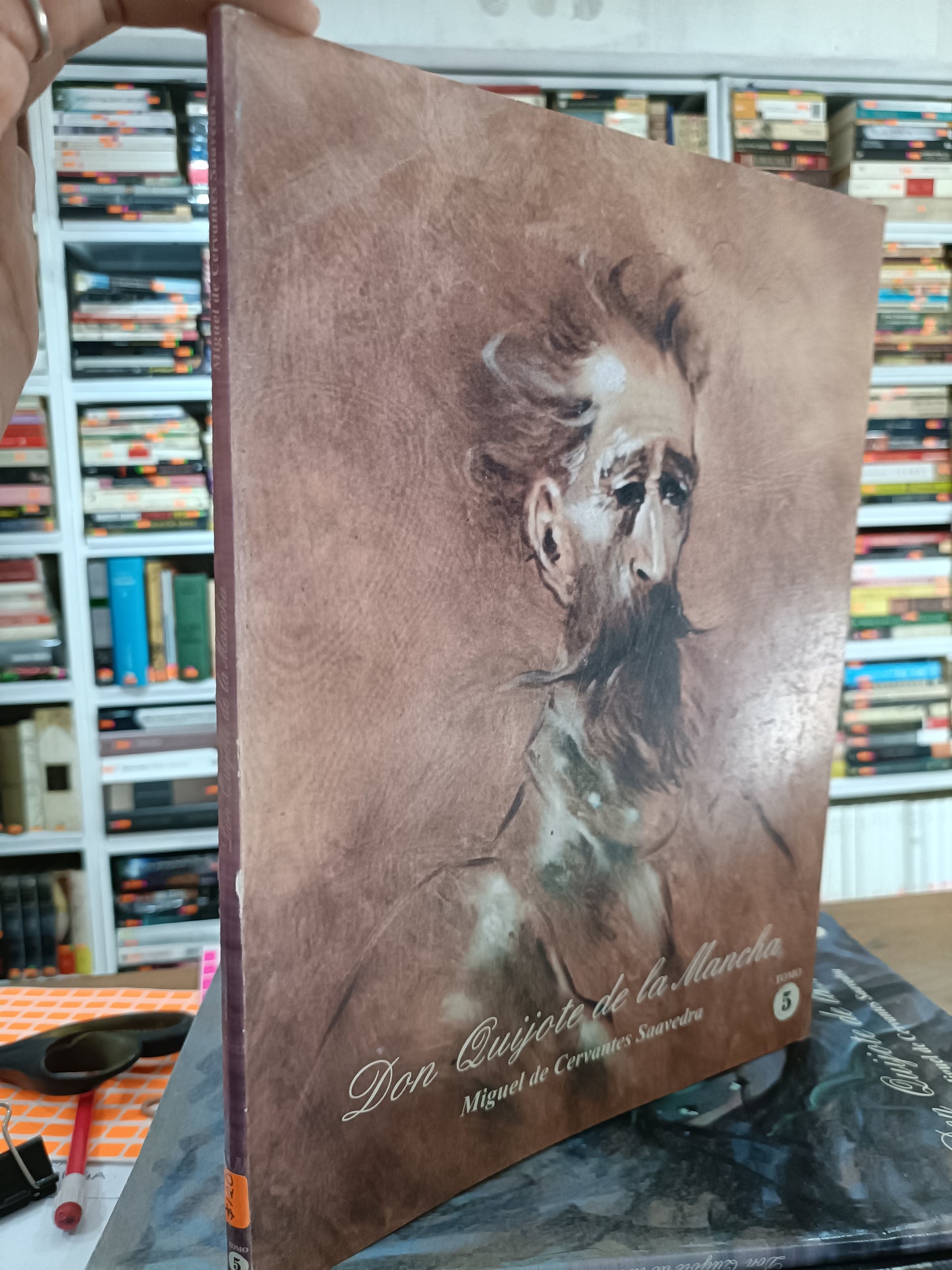 DON QUIJOTE DE LA MANCHA MIGUEL DE CERVANTES SAAVEDRA ILUSTRADO 5 USADOS NOVELAS JUAREZ 515