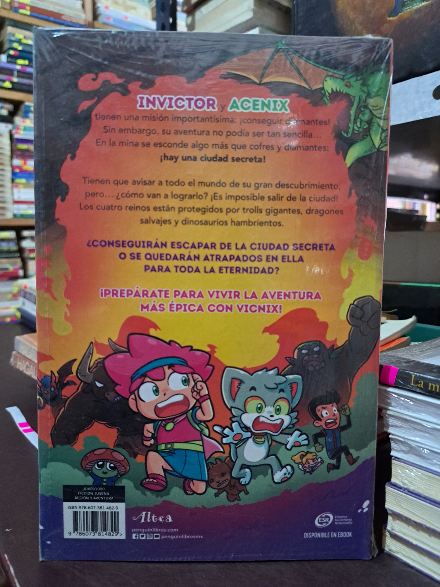 VICNIX EN LA CIUDAD SECRETA INVICTOR Y ACENIX NUEVO LIBROS NUEVOS LITERARIO 305