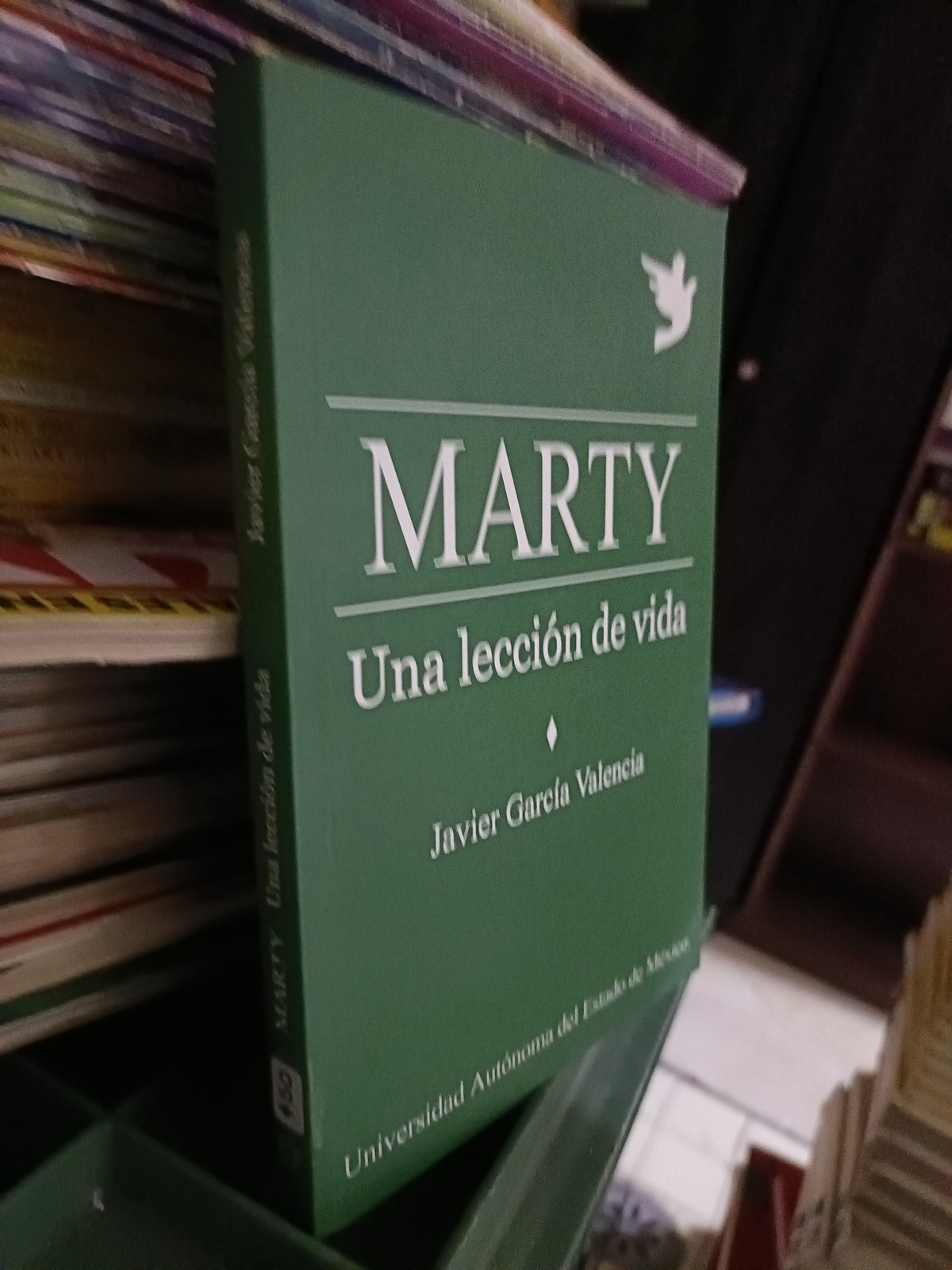 UNA LECCION DE VIDA MARTY POR JAVIER GARCIA VALENCIA USADO SUPERACION PERSONAL JUAREZ 515
