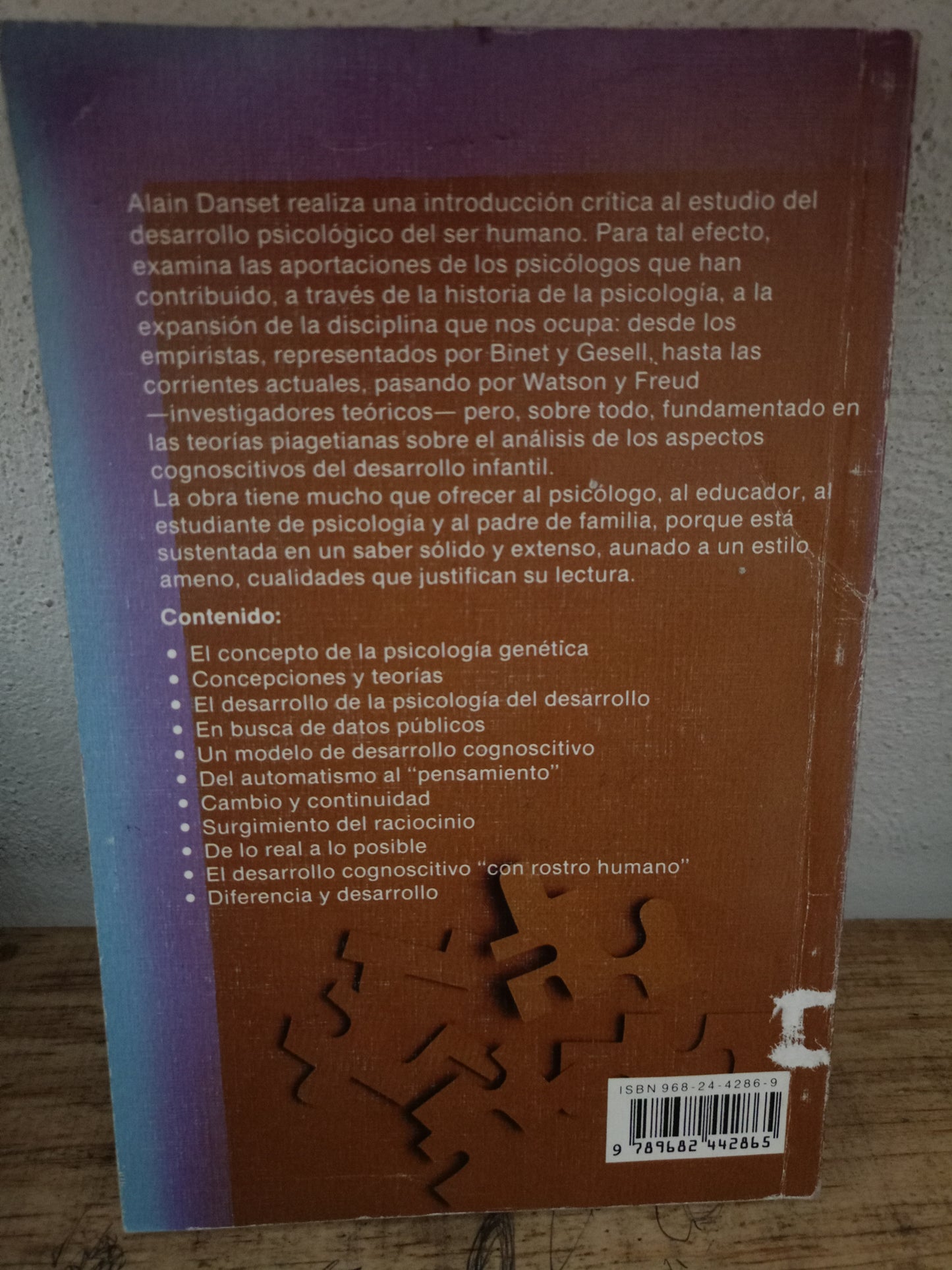 PSICOLOGÍA DEL DESARROLLO POR ALAIN DANSET USADO PSICOLOGÍA LITERARIO 305