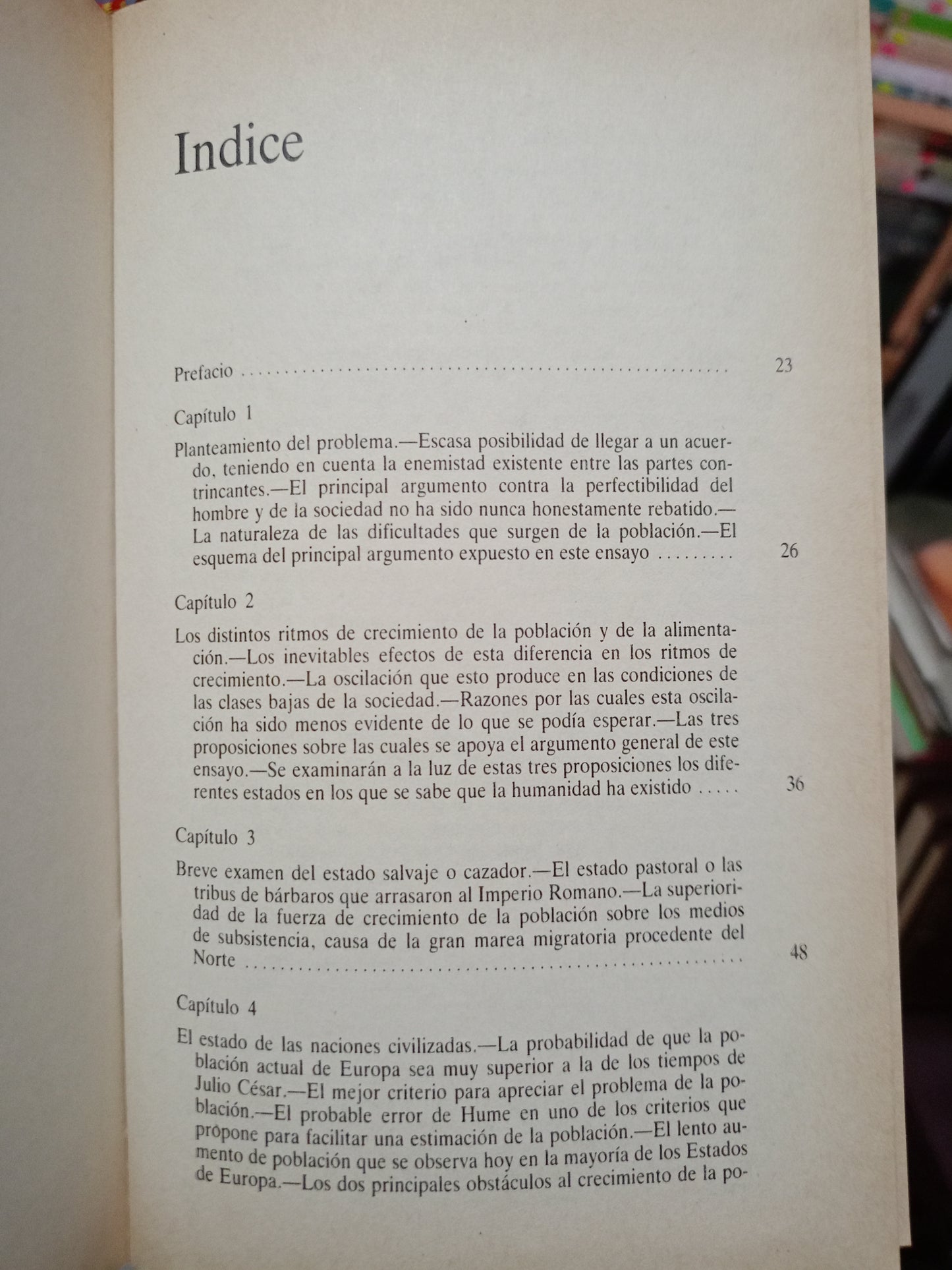 PRIMER ENSAYO SOBRE LA POBLACIÓN POR ROBERT MALTHUS USADO NOVELA LITERARIO 305