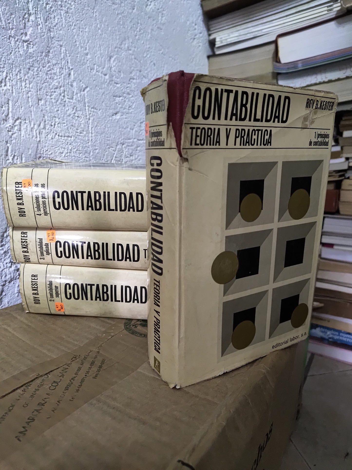 CONTABILIDAD Y TEORIA PRACTICA POR ROY B. KESTER USADO ADMINISTRACION JUAREZ 515 4 TOMOS POR $600