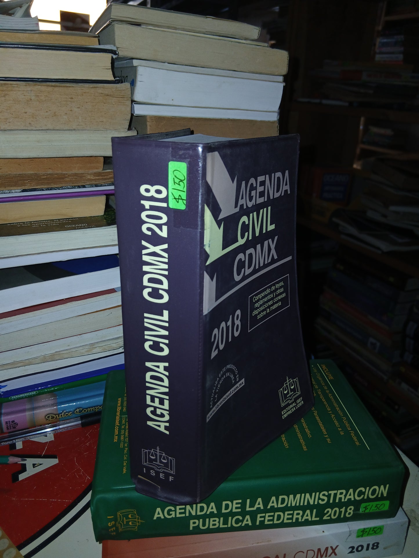 AGENDA CIVIL CDMX 2018 POR EDITORIAL ISEF USADO DERECHO LITERARIO 207