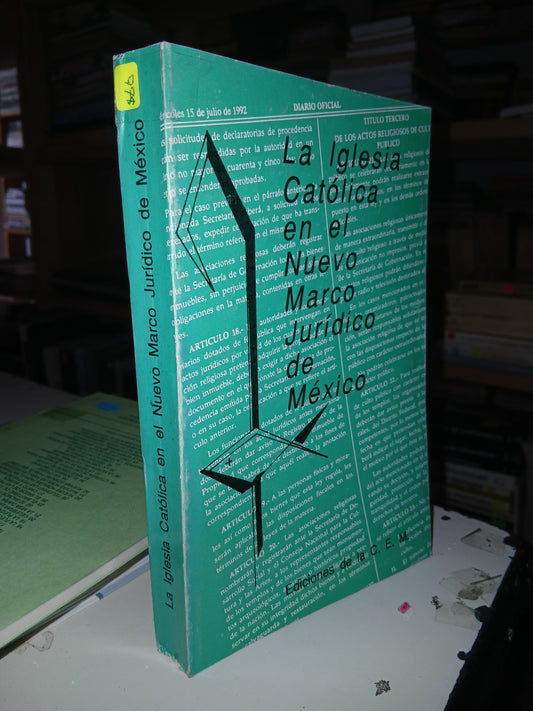 LA IGLESIA CATÓLICA EN EL NUEVO MARCO JURÍDICO DE MÉXICO (VARIOS AUTORES) USADO RELIGIÓN LITERARIO 207