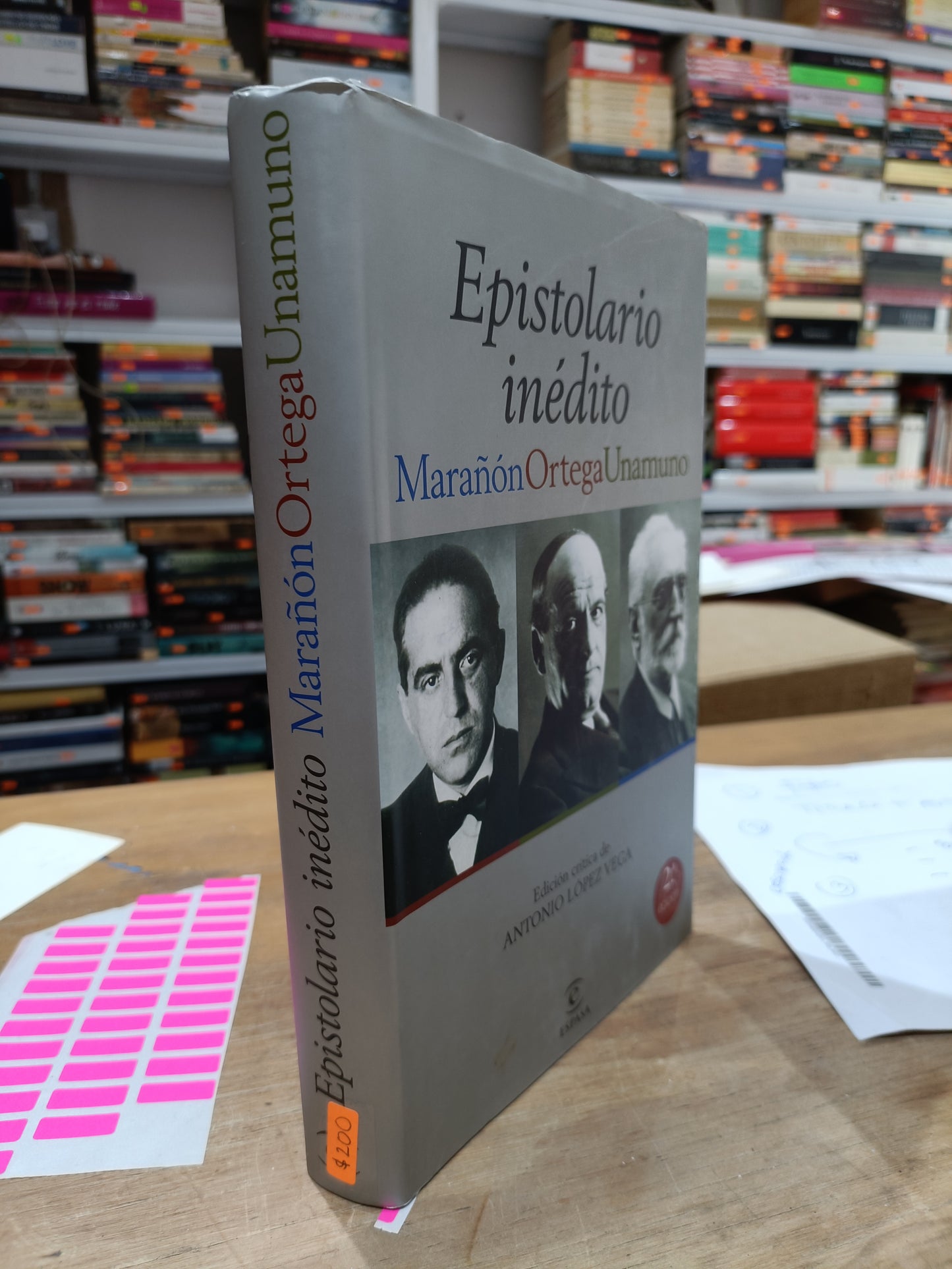 EPISTOLARIO INEDITO POR MARAÑON ORTEGA UNAMUNO USADOS NOVELAS JUAREZ 515