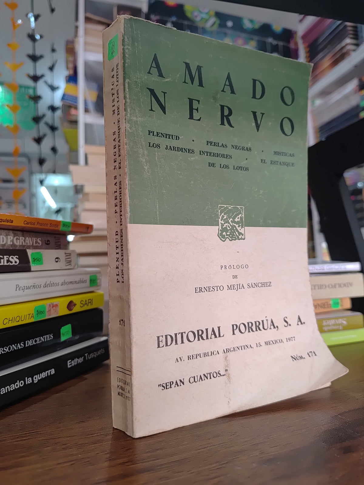 PLENITUD PERLAS NEGRAS MISTICAS Y OTROS POR AMADO NERVO USADO POESIA JUAREZ 515