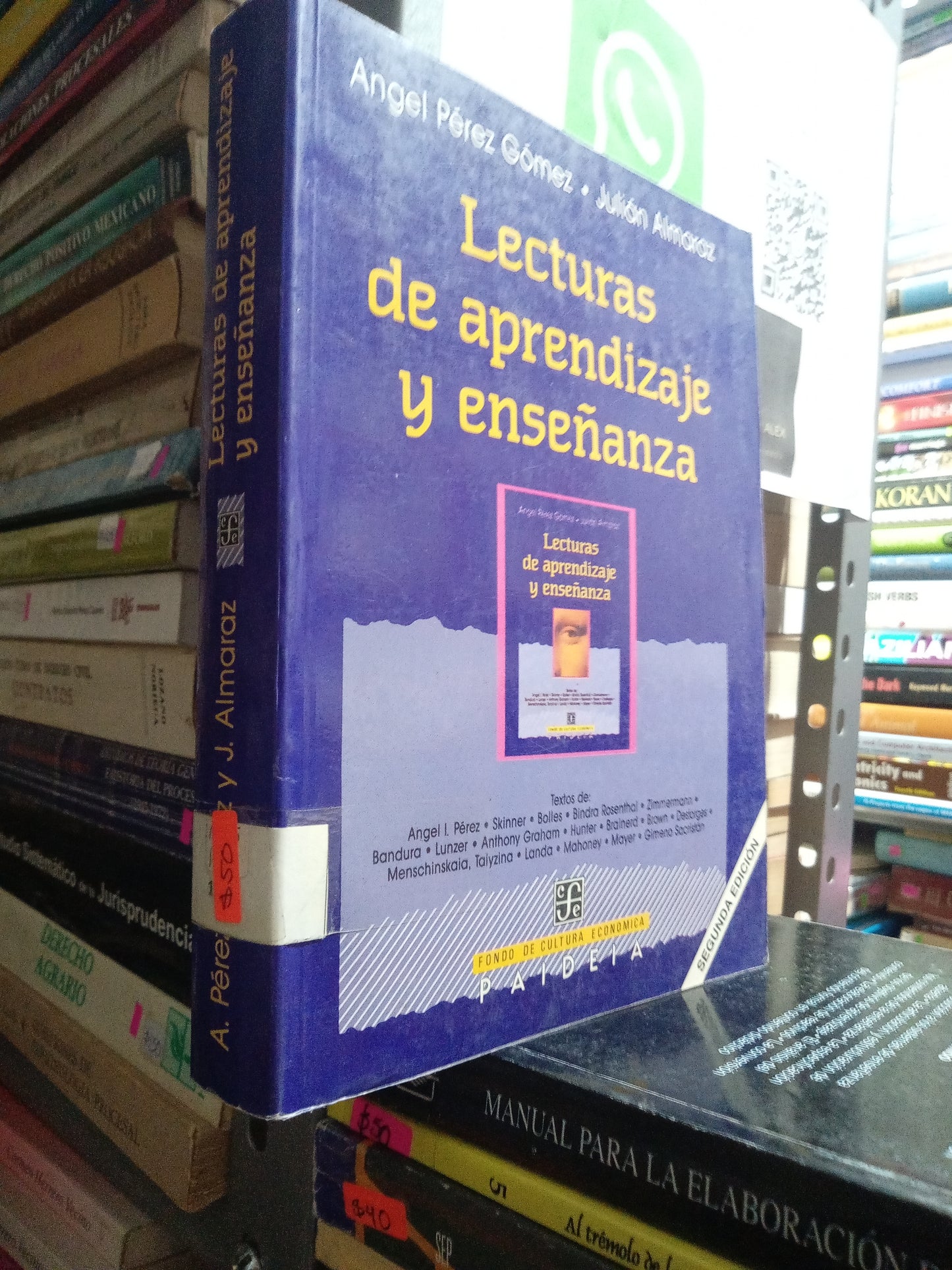 LECTURAS DE APRENDIJAZAJE Y ENSEÑANZA POR ANGEL PEREZ GOMEZ USADO EDUCACION JUAREZ