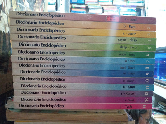 DICCIONARIO ENCICLOPEDICO 14 TOMOS ( $120 X 14)  USADO EDUCACION JUAREZ