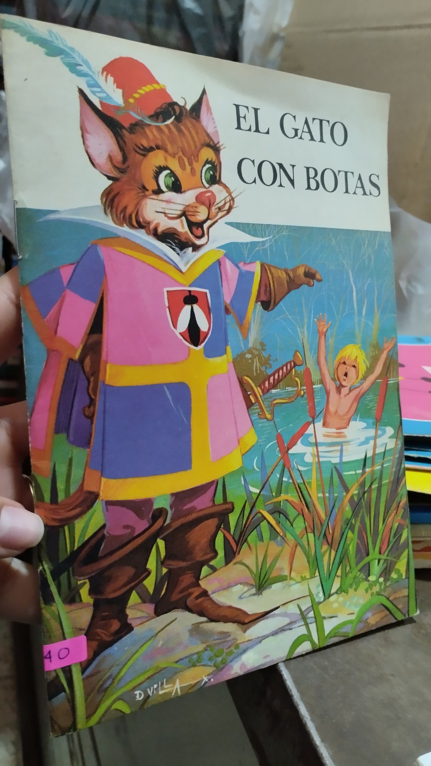 EL GATO CON BOTAS POR EDITORIAL LUZARRA LIBRO USADO INFANTIL ALDAMA