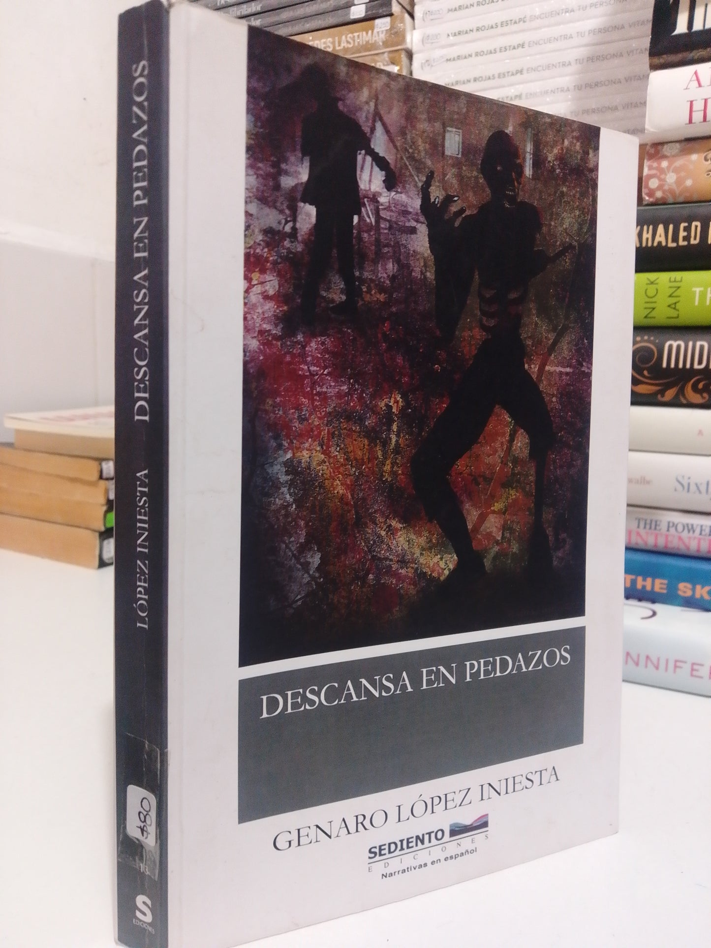 DESCANSA EN PEDAZOS POR GENARO LÓPEZ INIESTA USADO NOVELA JUÁREZ