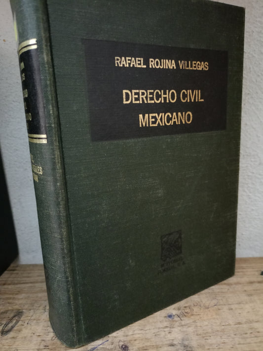 DERECHO CIVIL MEXICANO RAFAEL ROJINA VILLEGAS USADO DERECHO LITERARIO 305