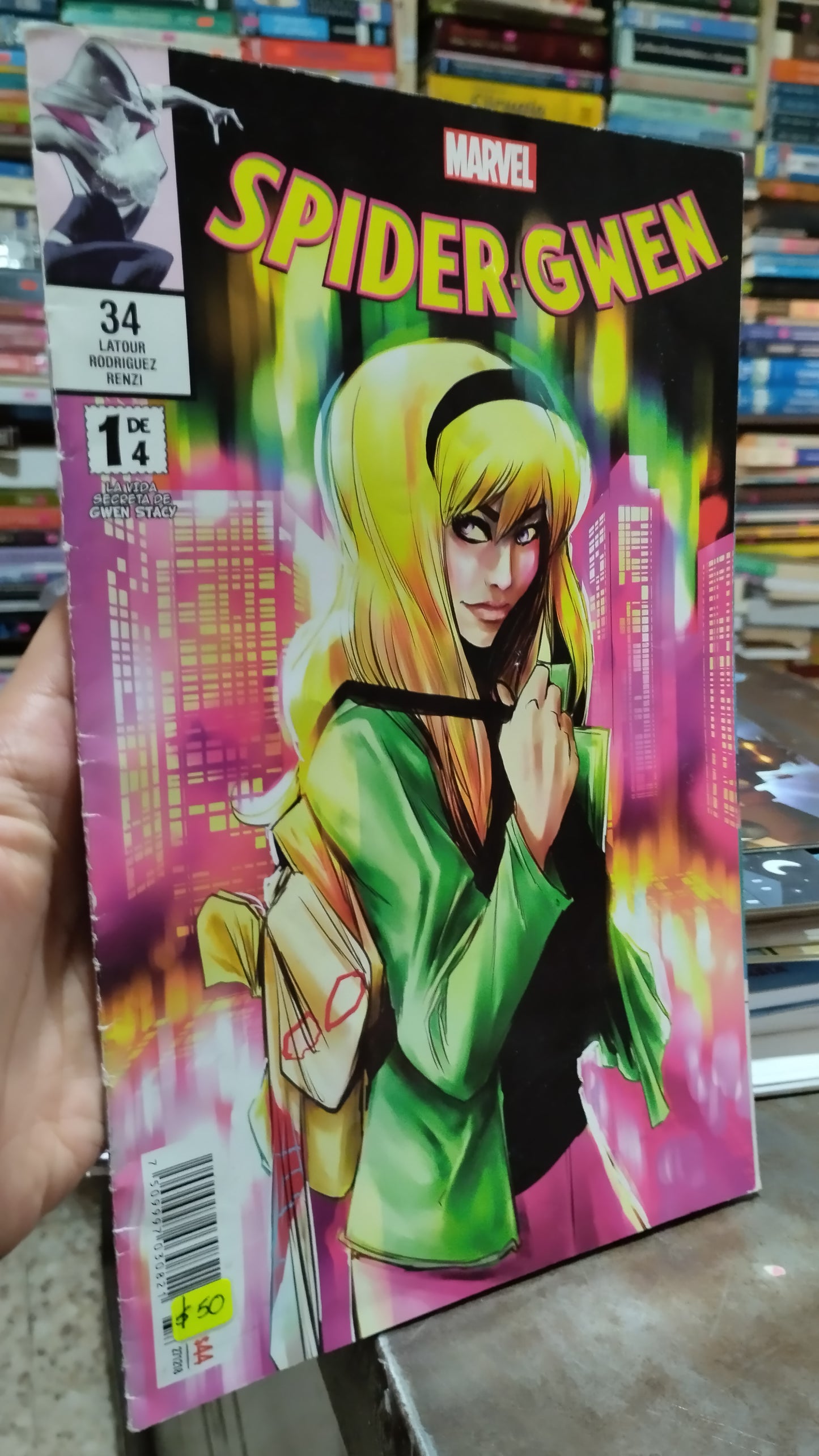 SPIDER GWEN LIBRO USADO INFANTIL ALDAMA