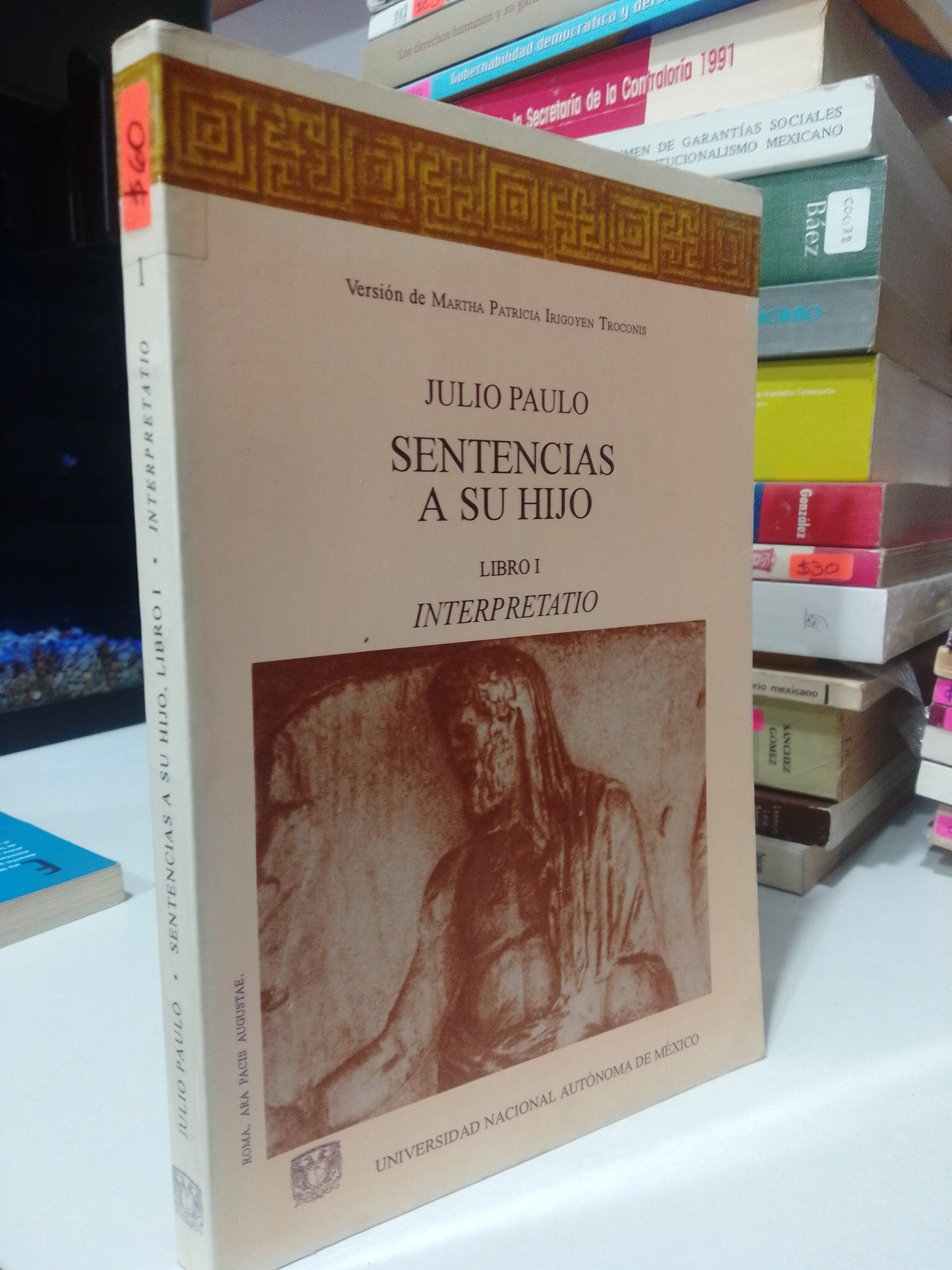 SENTENCIAS A SU HIJO LIBRO UNO POR JULIO PAULO USADO DERECHO JUAREZ