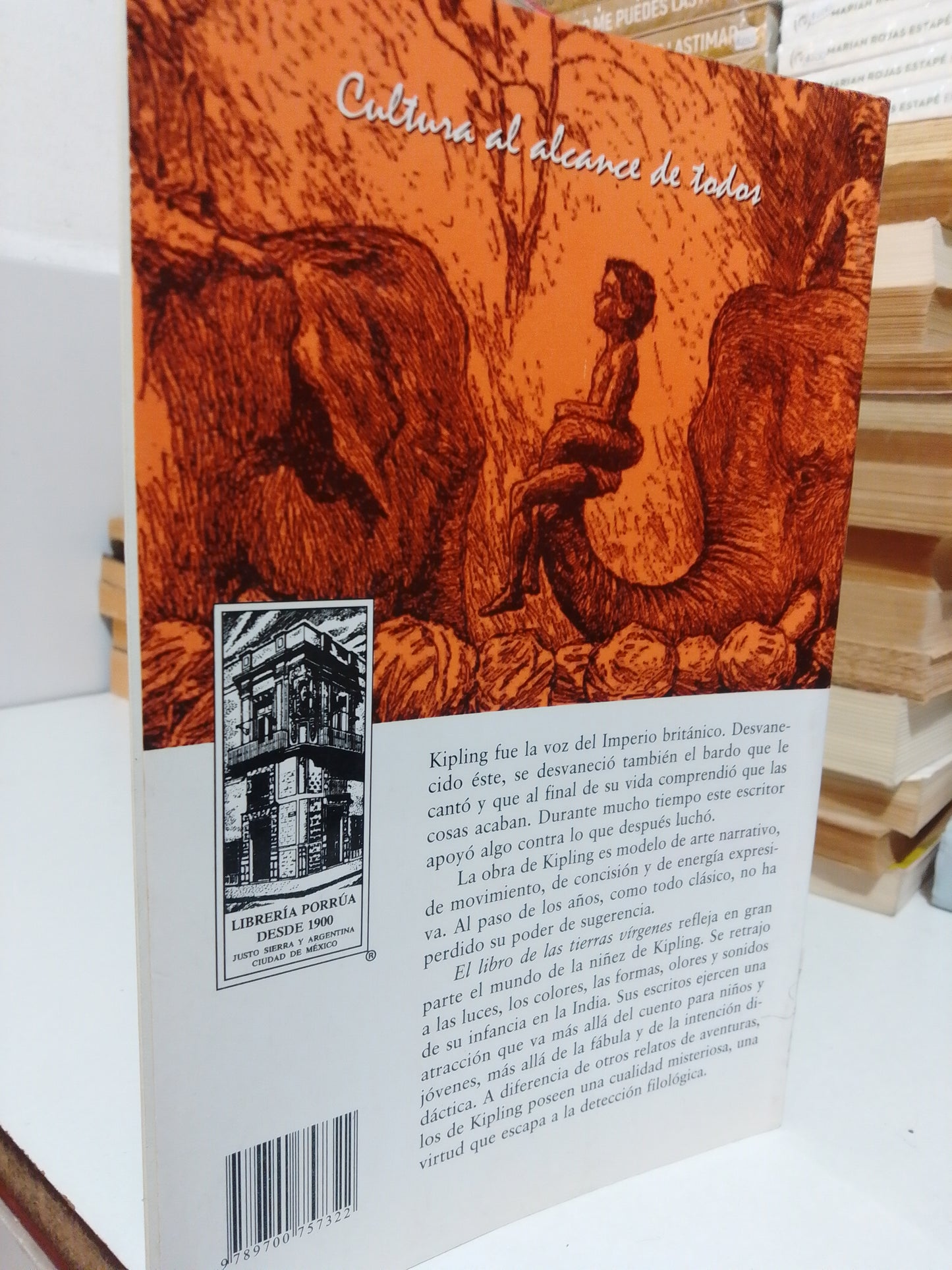 EL LIBRO DE LAS TIERRAS VÍRGENES POR RUDYARD KIPLING USADO NOVELA JUÁREZ