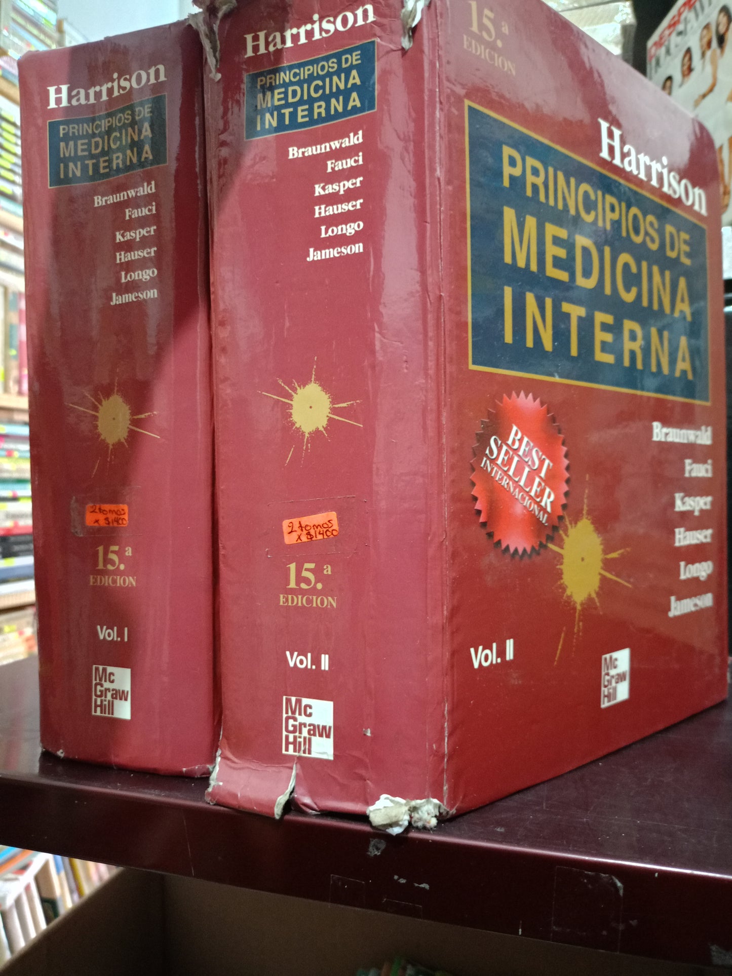 PRINCIPIOS DE MEDICINA INTERNA VOL I Y II POR HARRISON Y OTROS USADO SALUD LITERARIO 305