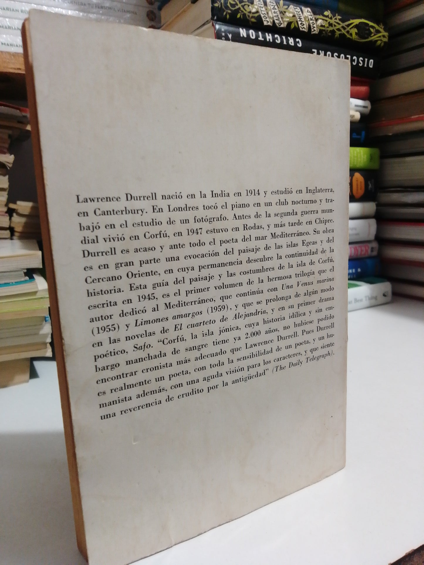LA CELDA DE PROSPERO POR LAWRENCE DUREELL USADO NOVELA JUAREZ