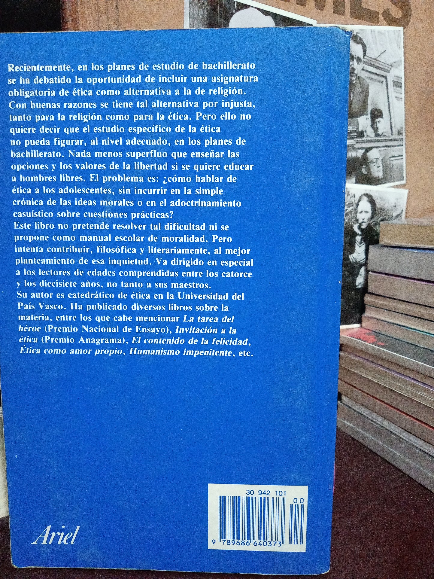 ETICA PARA AMADOR FERNANDO SAVATER USADO S.PERSONAL LITERARIO #305