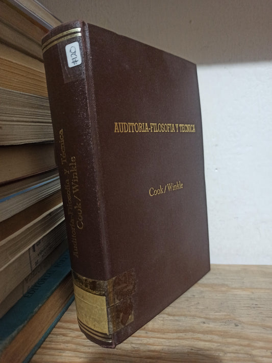 AUDITORIA FILOSOFIA Y TECNICA POR COOK Y WINKLE USADO FILOSOFIA JUÁREZ