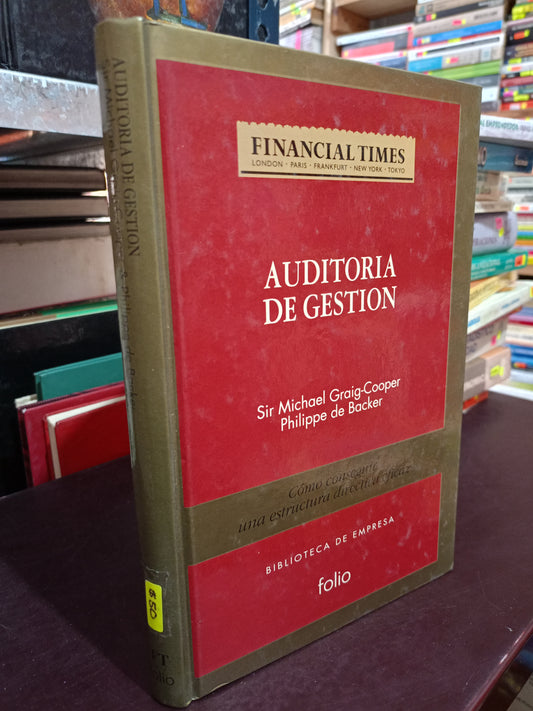 AUDITORIA DE GESTION POR SIR MICHAEL GRAIG COOPER PHILIPPE DE BACKER USADO ADMIN LITERARIO 305