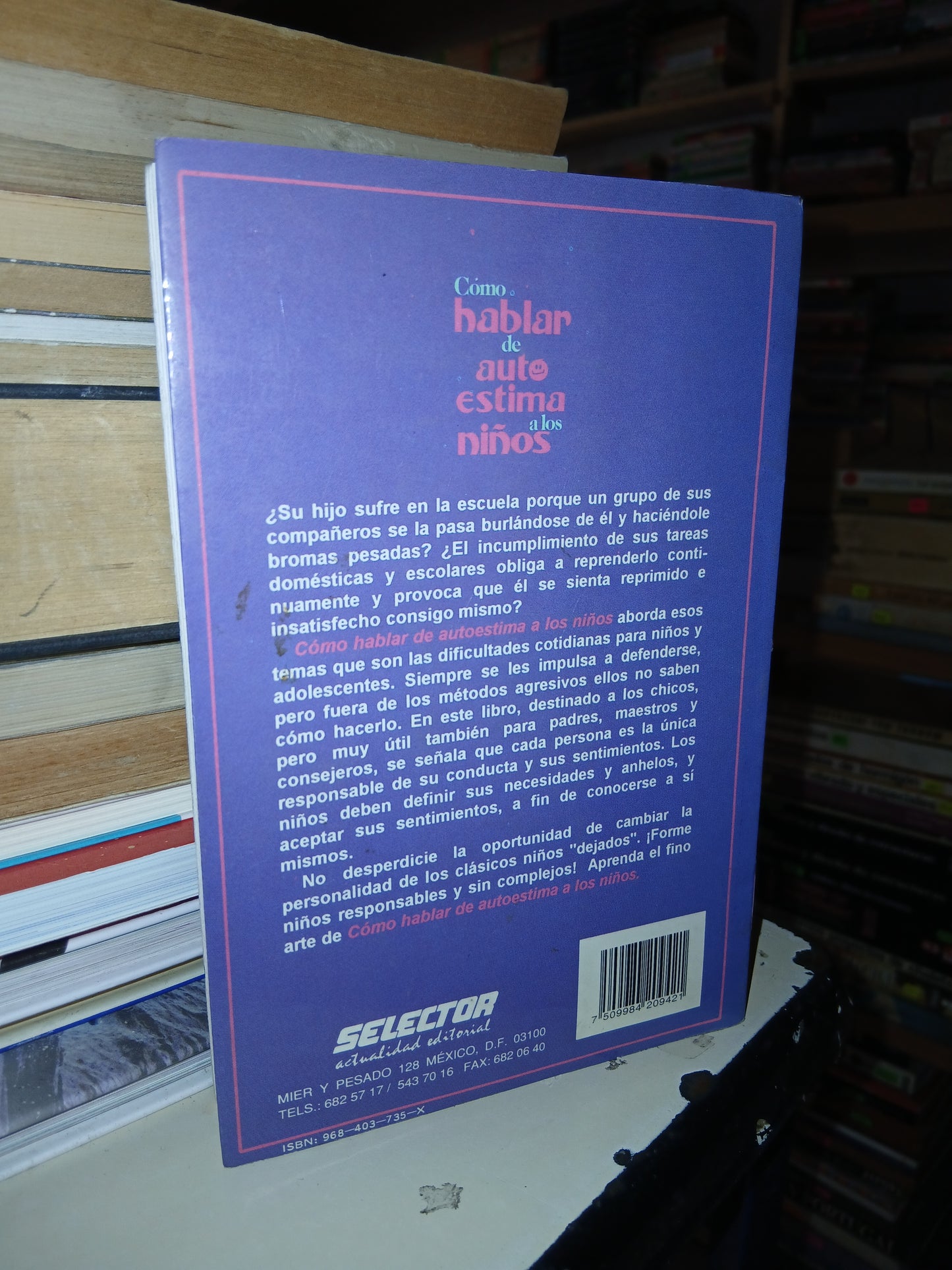 CÓMO HABLAR DE AUTOESTIMA A LOS NIÑOS POR GERSHEN KAUFMAN Y LEV RAPHAEL USADO SUPERACIÓN PERSONAL LITERARIO 207