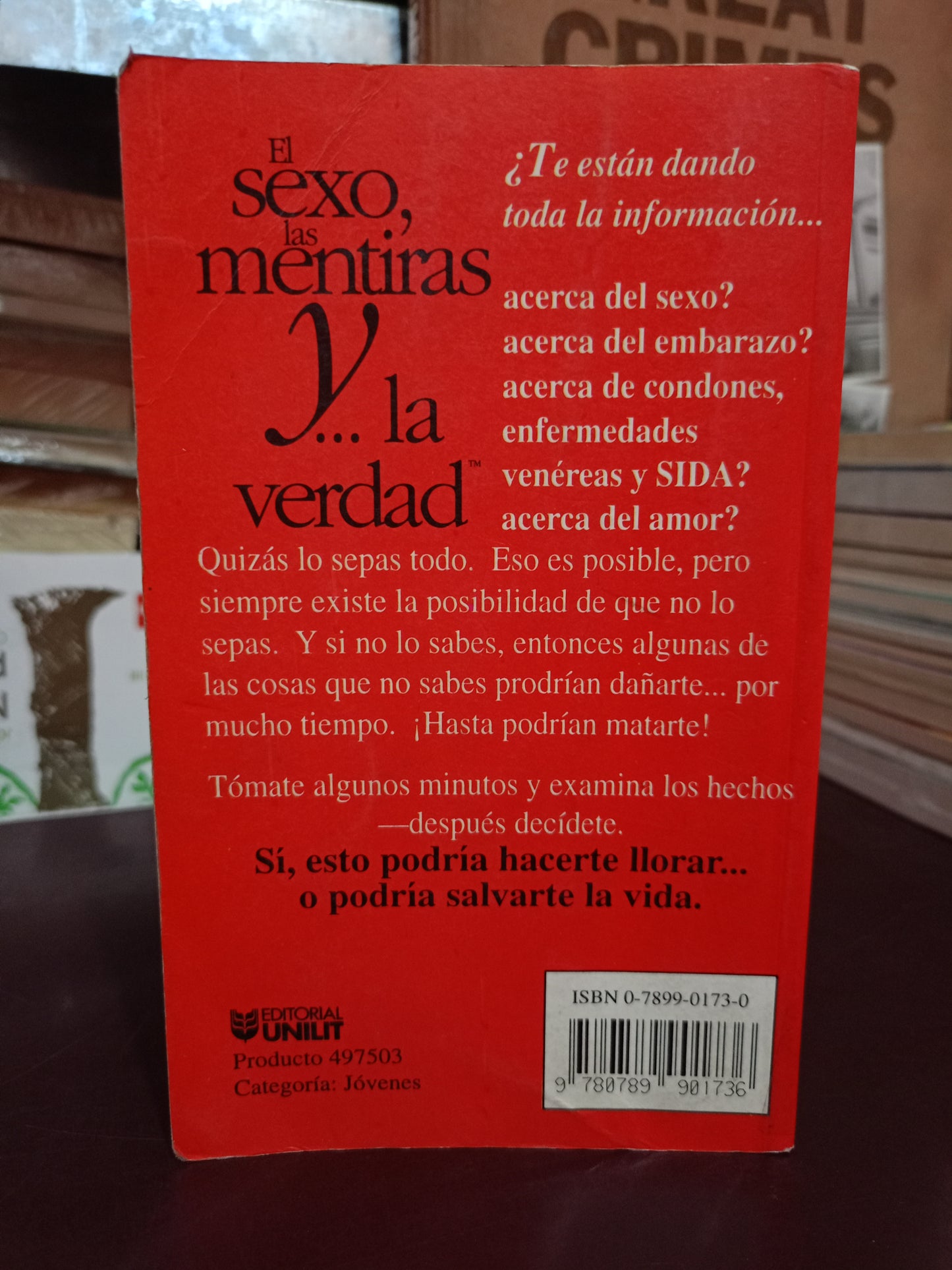EL SEXO, LAS MENTIRAS Y... LA VERDAD USADO SUPERACIÓN PERSONAL LITERARIO 305