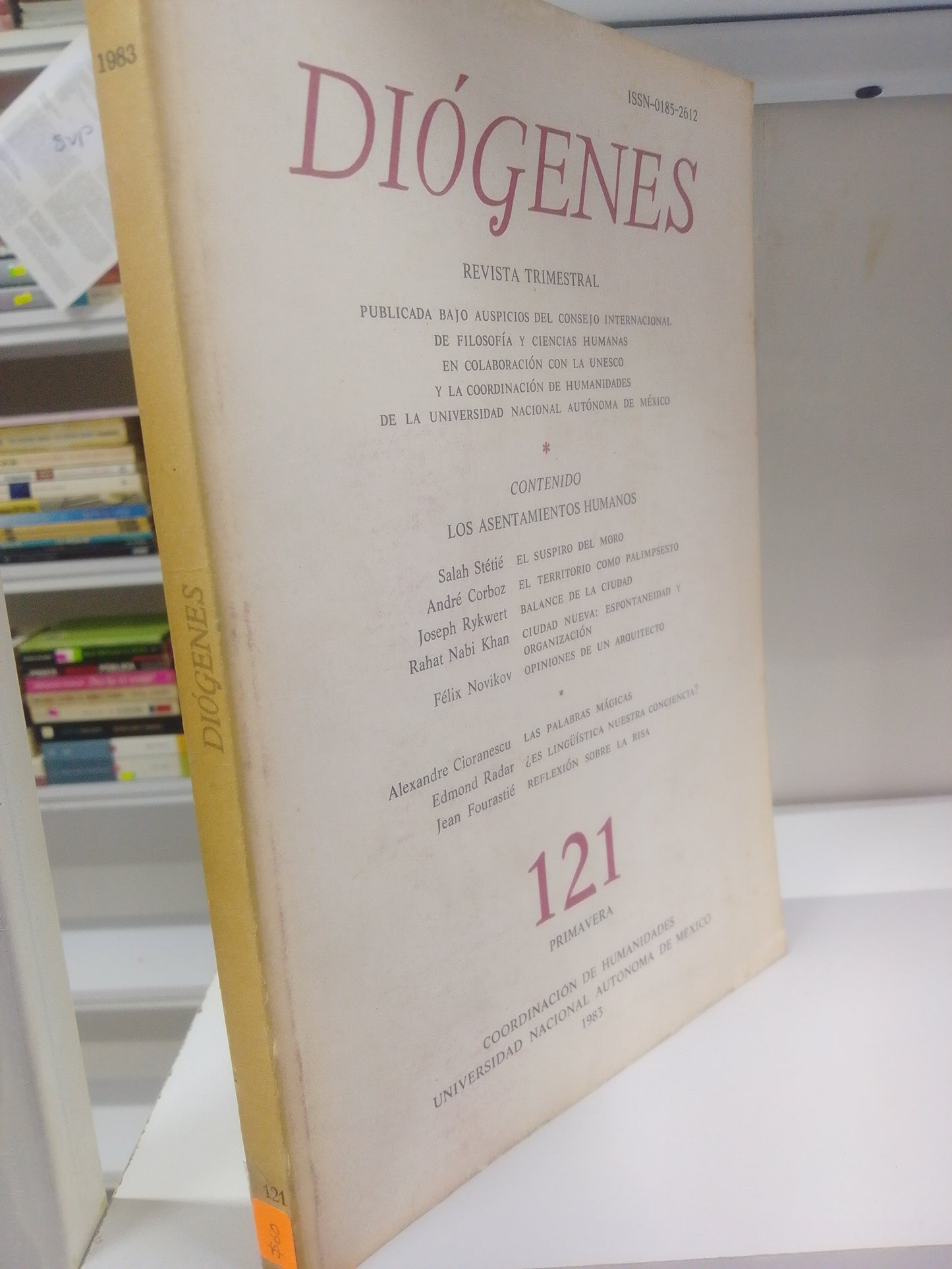 DIAOGENES REVISTA TRIMESTRAL UNAM USADO SOCIOLOGIA JUAREZ 515