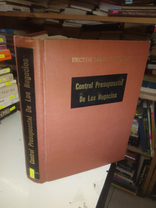 CONTROL PRESUPUESTAL DE LOS NEGOCIOS POR HÉCTOR SALAS GONZÁLEZ USADO ADMINISTRACIÓN LITERARIO 207