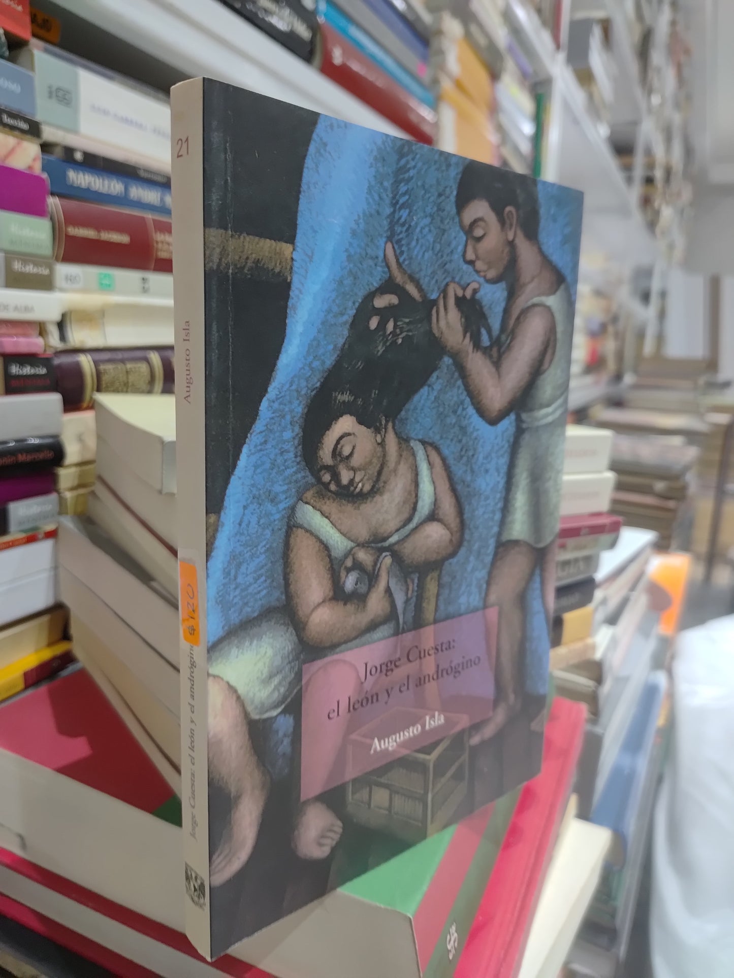 JORGE CUESTA EL LEON Y EL ANDROGINO USADO NOVELAS JUAREZ 515