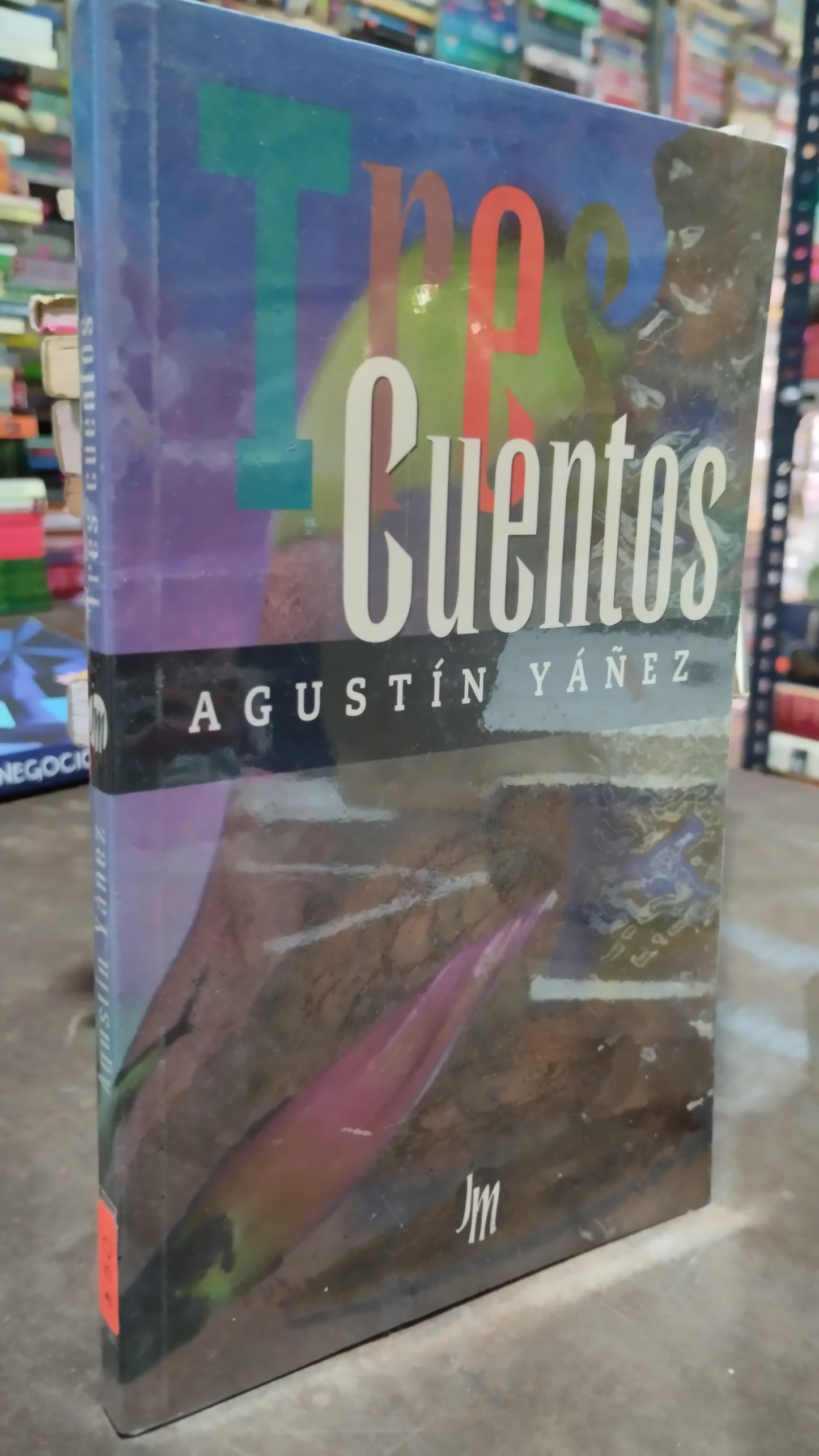 TRES CUENTOS POR AGUSTIN YAÑEZ LIBRO USADO NOVELAS ALDAMA